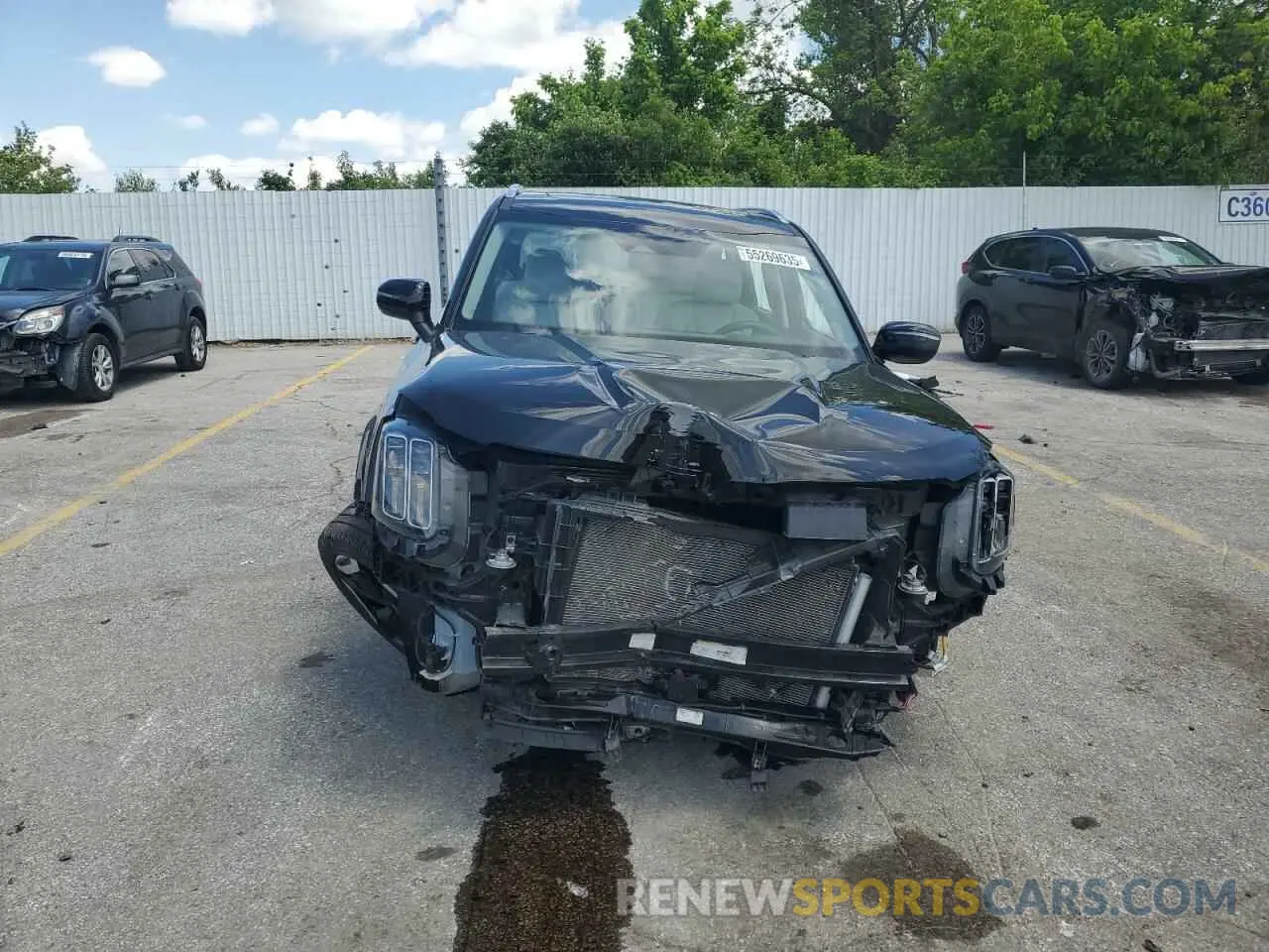 5 fotografías del automóvil dañado 5XYP34GC6RG443368 KIA TELLURIDE 2024
