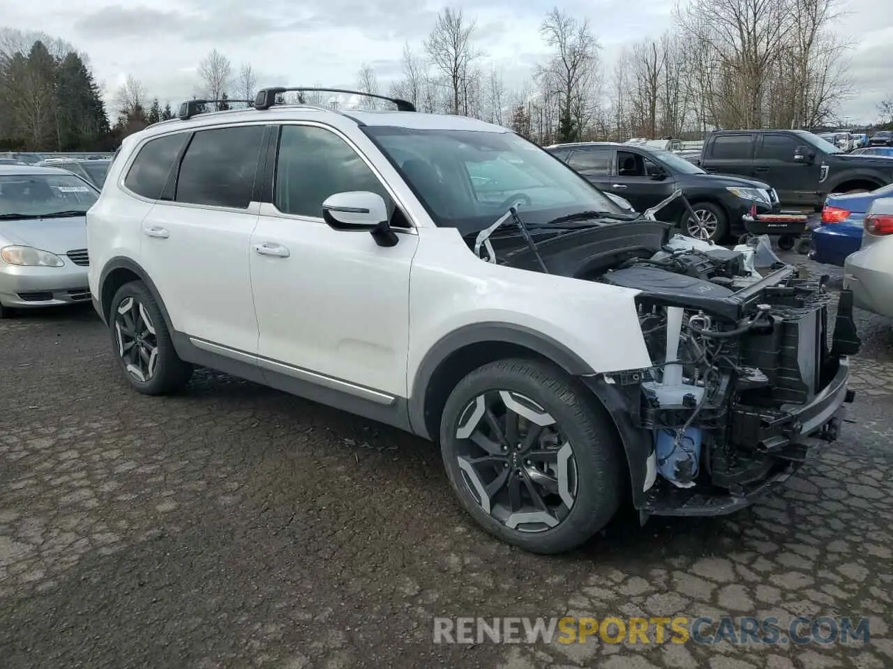 4 fotografías del automóvil dañado 5XYP3DGC2RG451676 KIA TELLURIDE 2024