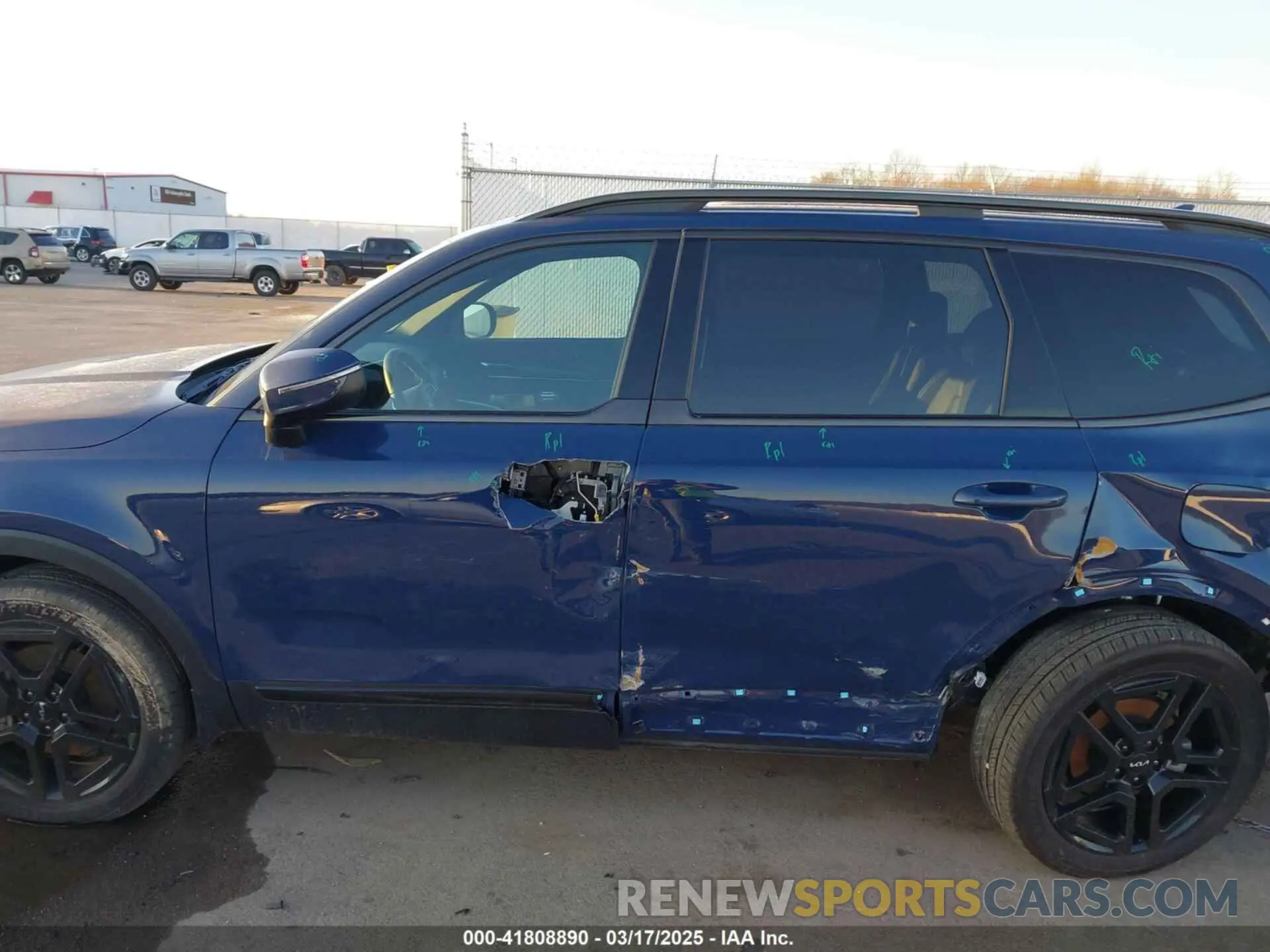 14 fotografías del automóvil dañado 5XYP3DGC3RG538518 KIA TELLURIDE 2024