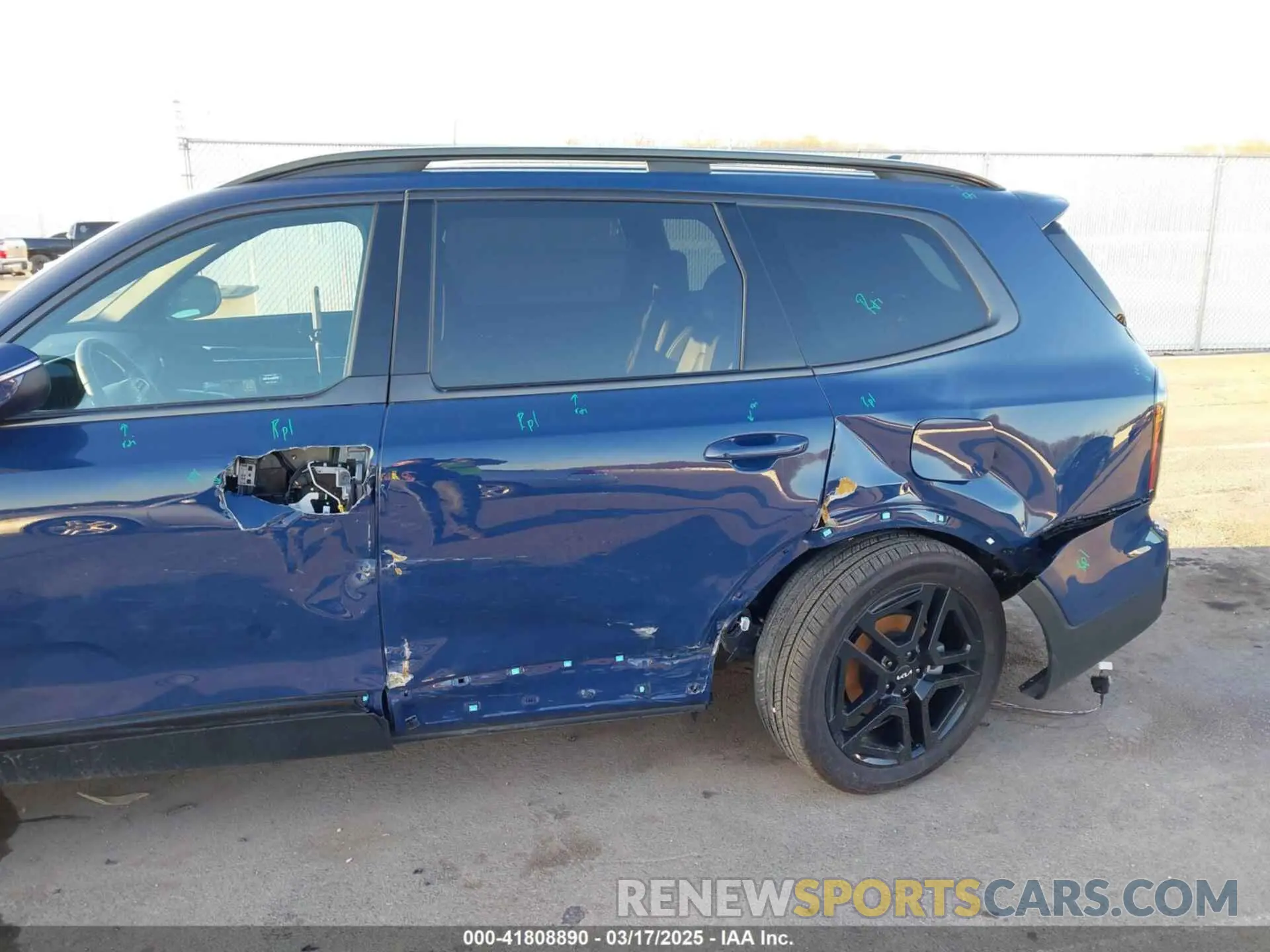 6 fotografías del automóvil dañado 5XYP3DGC3RG538518 KIA TELLURIDE 2024