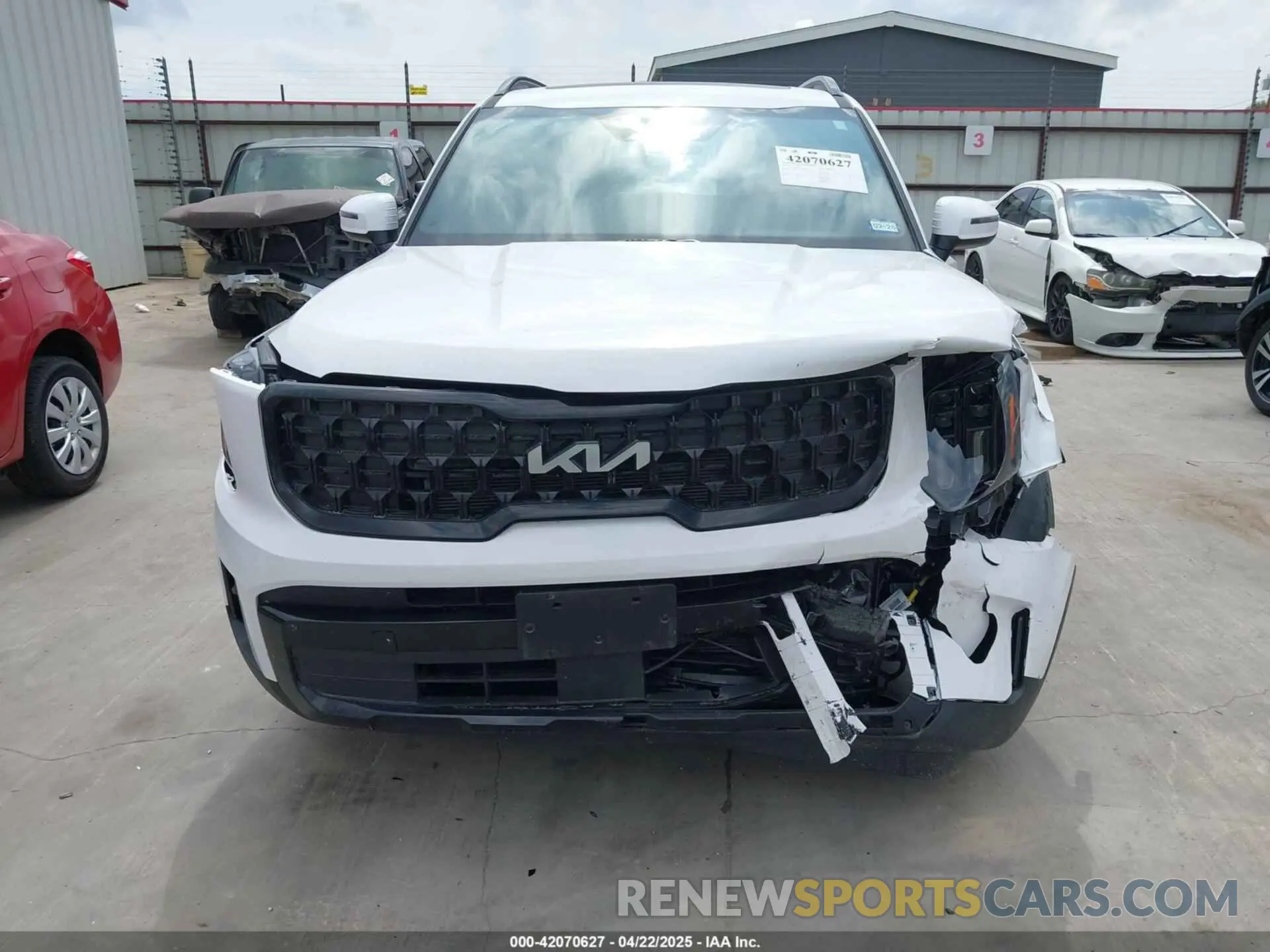 13 fotografías del automóvil dañado 5XYP3DGC4RG483058 KIA TELLURIDE 2024