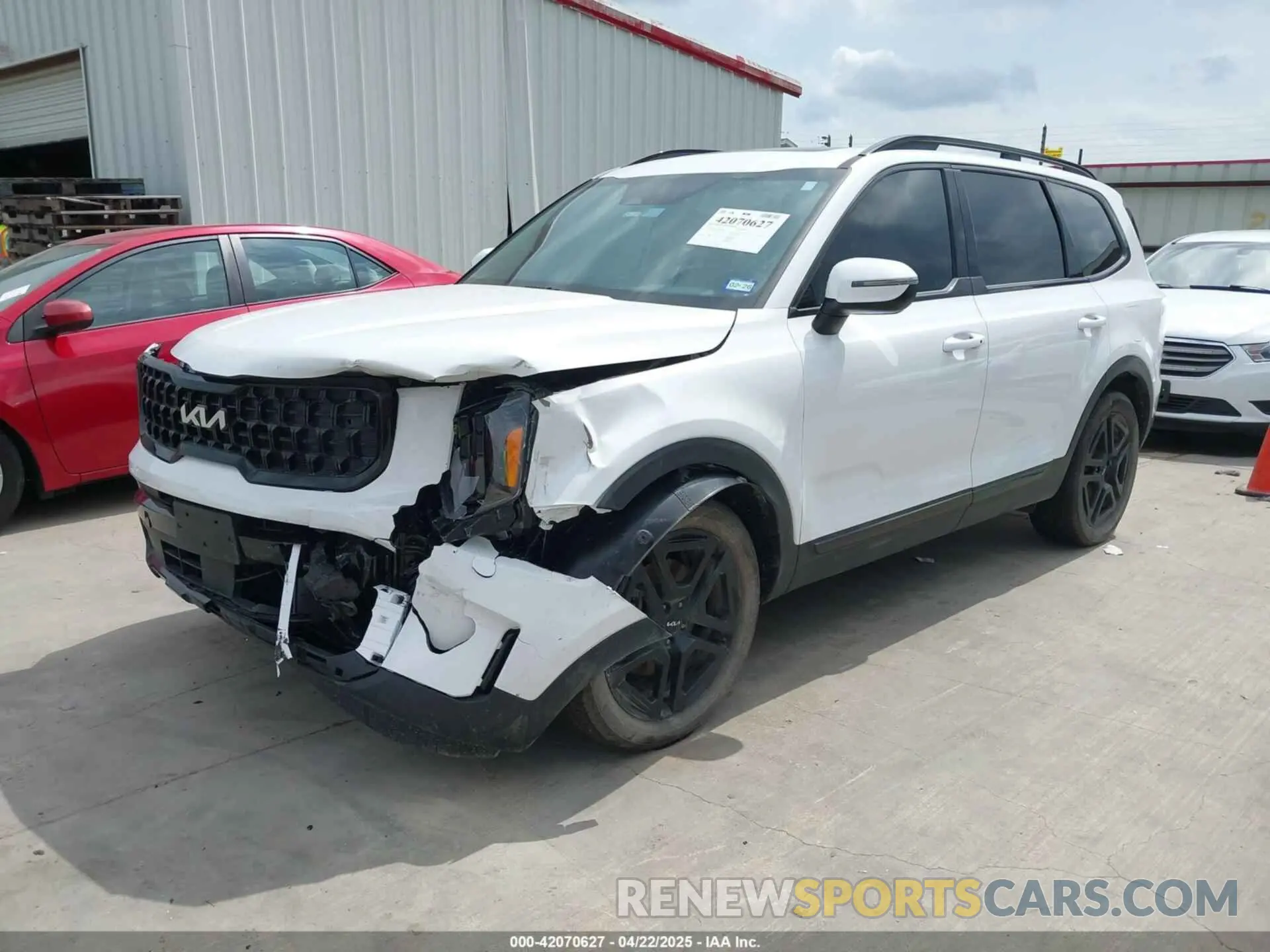 2 fotografías del automóvil dañado 5XYP3DGC4RG483058 KIA TELLURIDE 2024