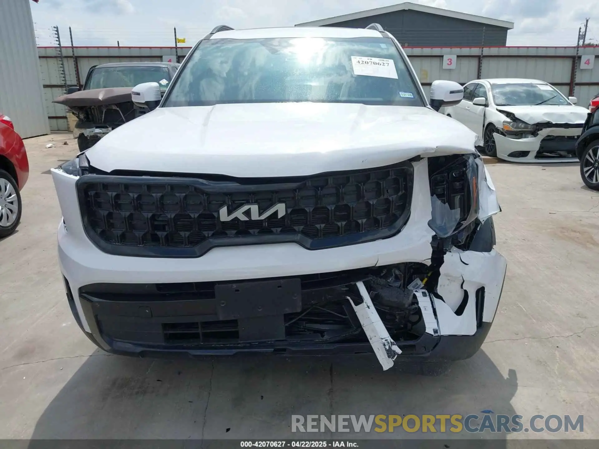 6 fotografías del automóvil dañado 5XYP3DGC4RG483058 KIA TELLURIDE 2024
