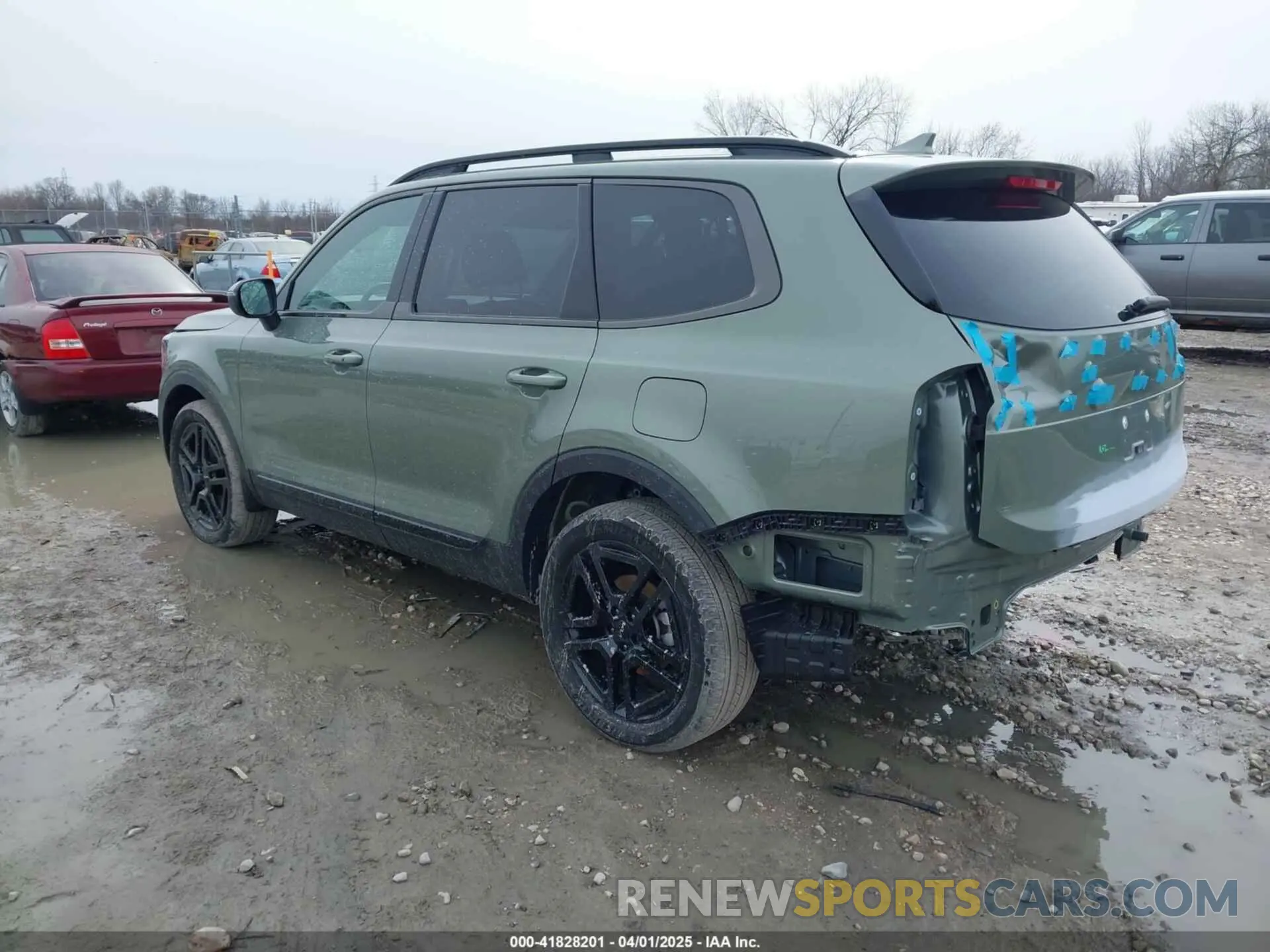 3 fotografías del automóvil dañado 5XYP3DGC5RG559709 KIA TELLURIDE 2024