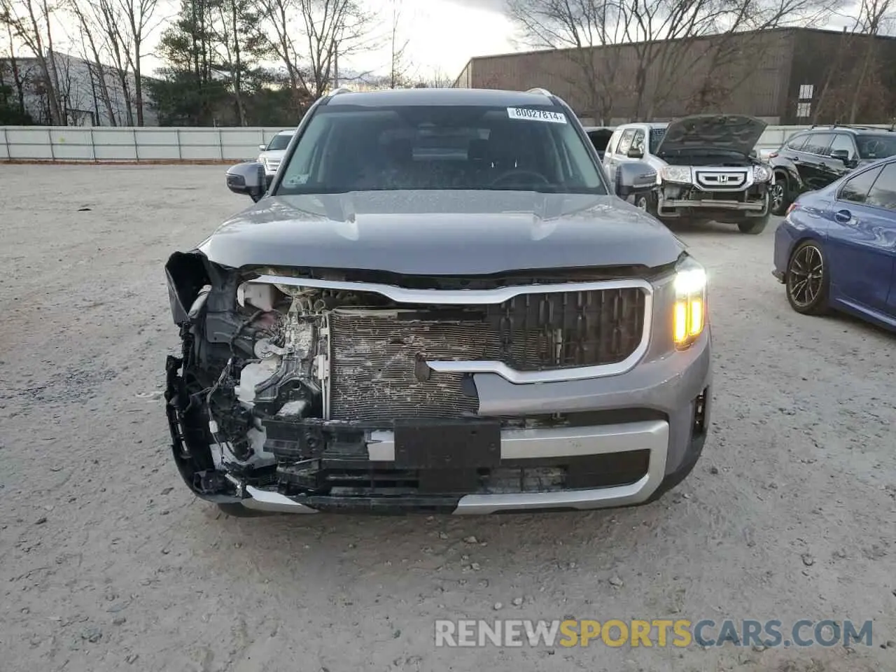5 fotografías del automóvil dañado 5XYP3DGC7RG499447 KIA TELLURIDE 2024