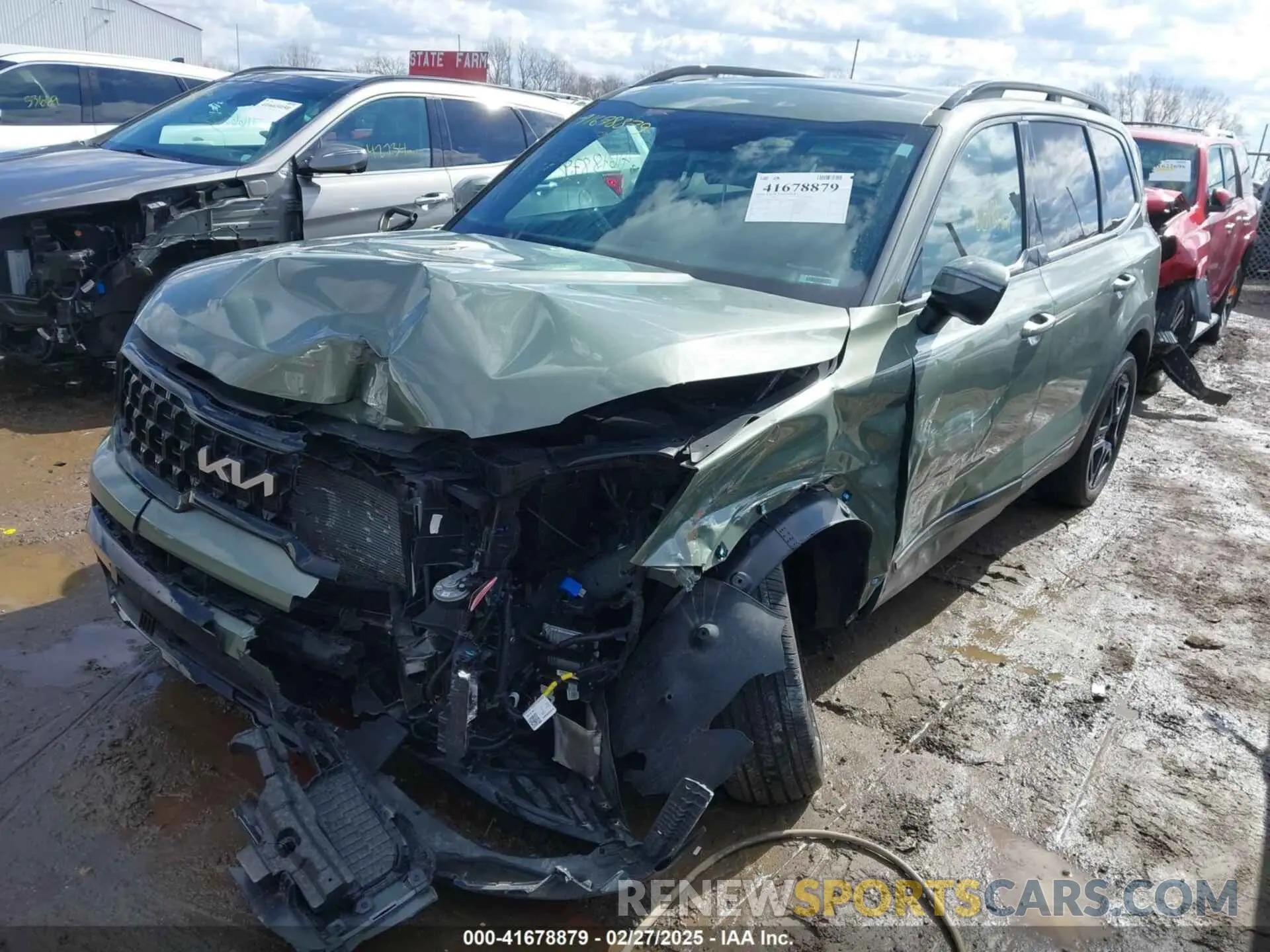 2 fotografías del automóvil dañado 5XYP3DGC9RG468071 KIA TELLURIDE 2024