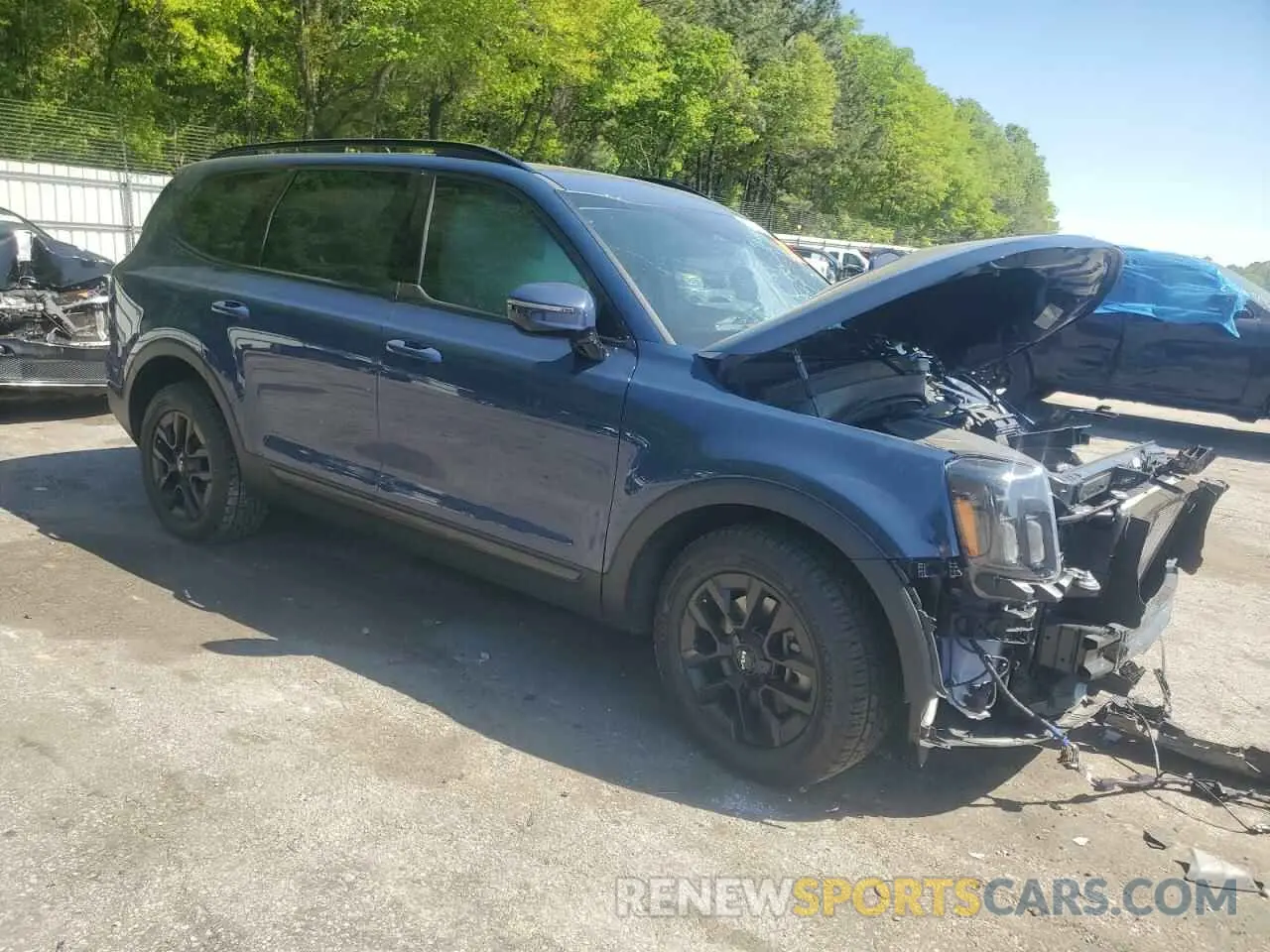 4 fotografías del automóvil dañado 5XYP5DGC1RG439447 KIA TELLURIDE 2024