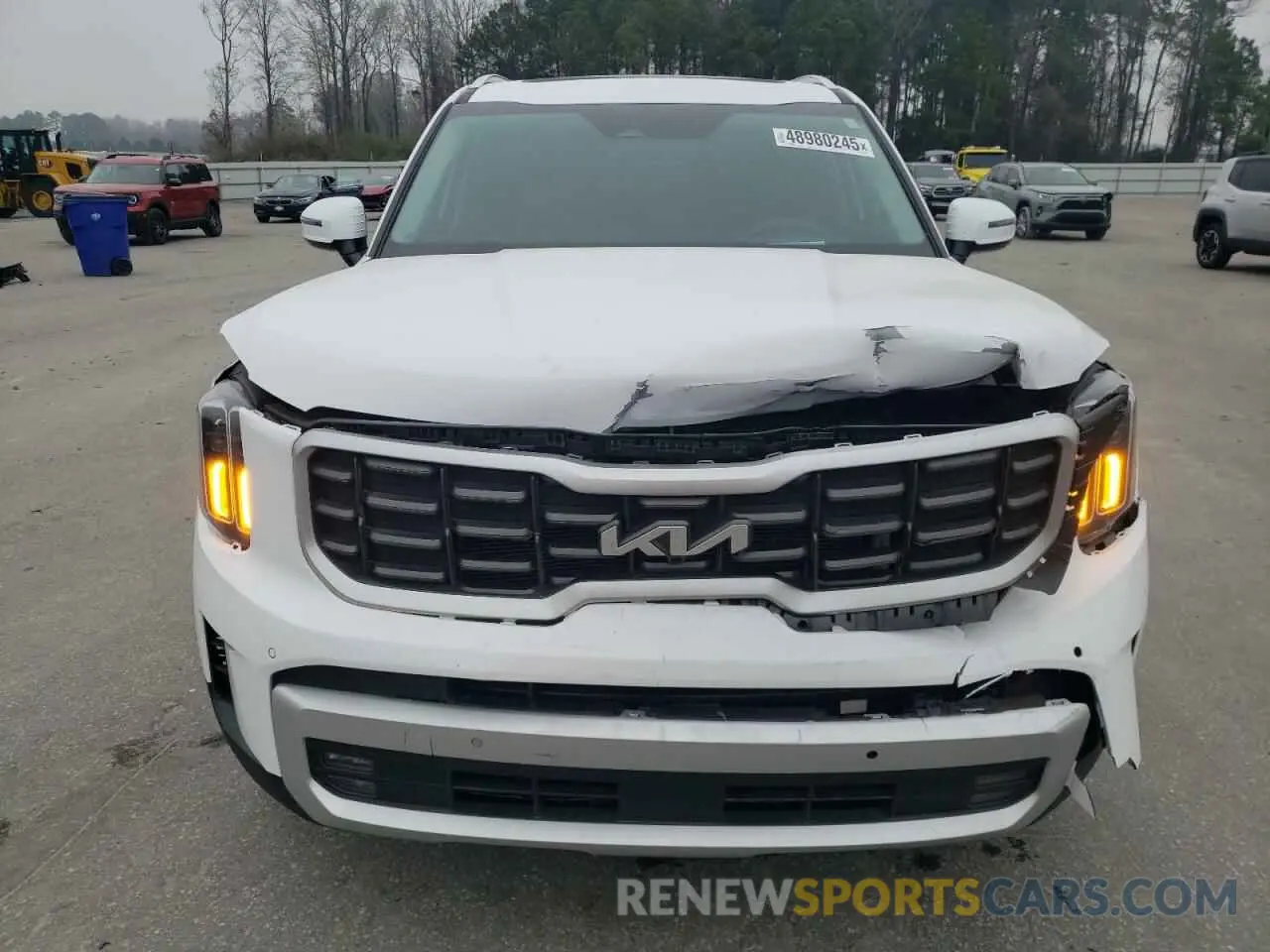 5 fotografías del automóvil dañado 5XYP5DGC4RG544175 KIA TELLURIDE 2024