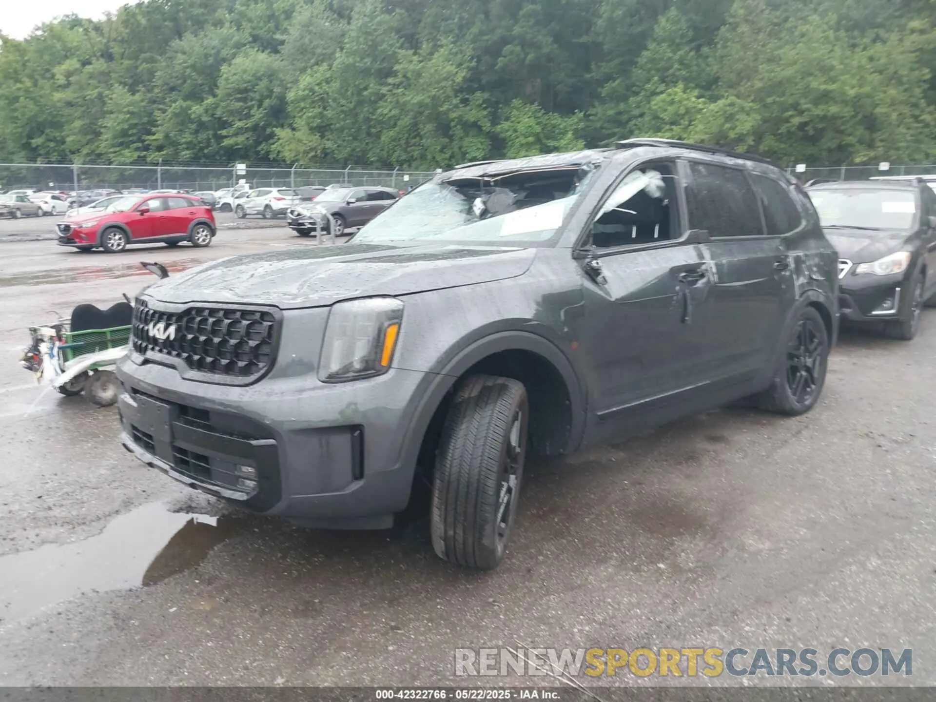 2 fotografías del automóvil dañado 5XYP5DGC5RG505157 KIA TELLURIDE 2024
