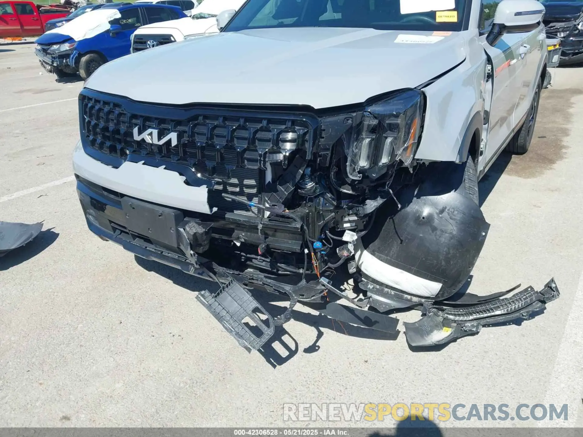 6 fotografías del automóvil dañado 5XYP5DGC8RG504794 KIA TELLURIDE 2024