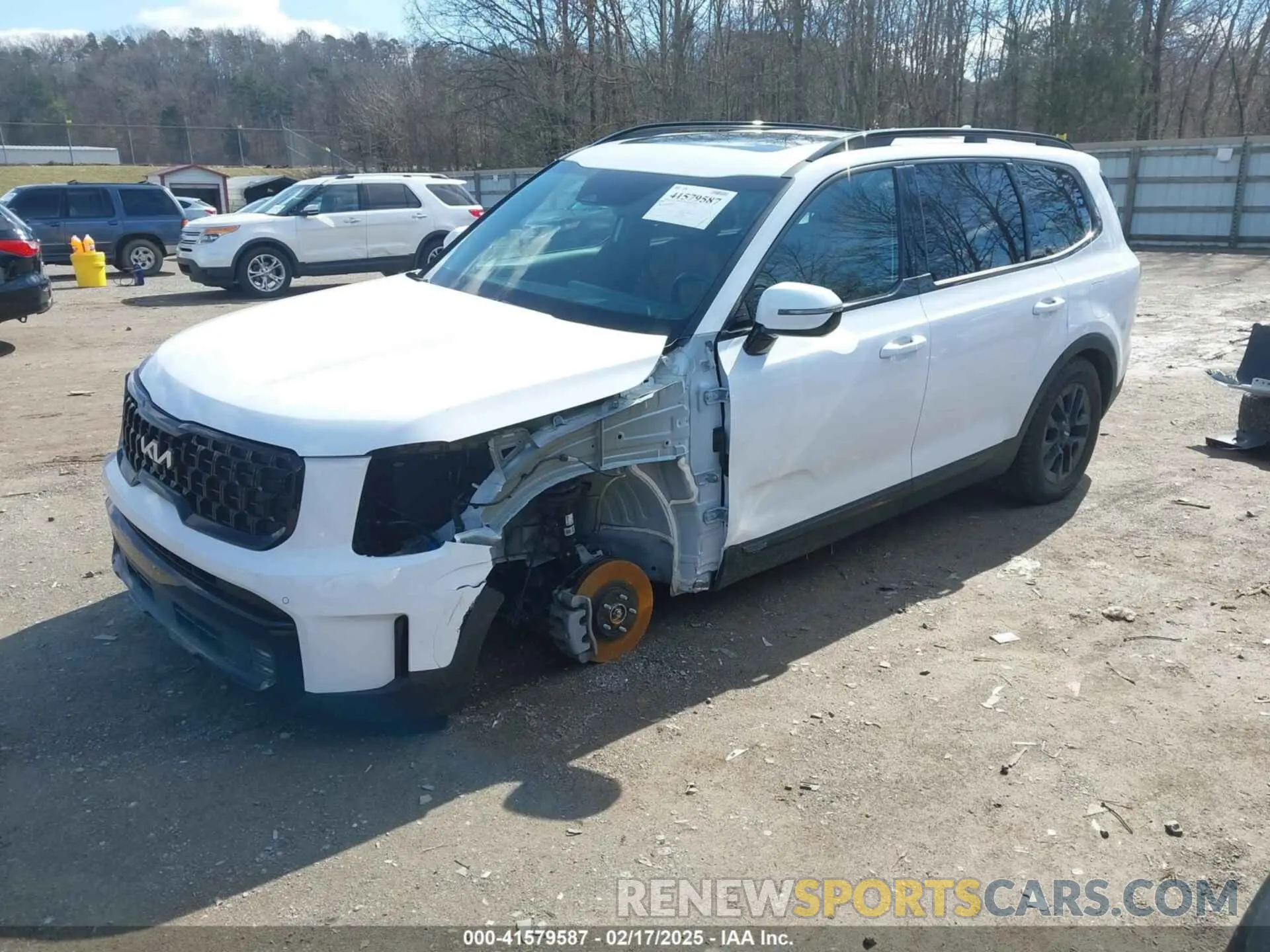 2 fotografías del automóvil dañado 5XYP5DGCXRG417544 KIA TELLURIDE 2024