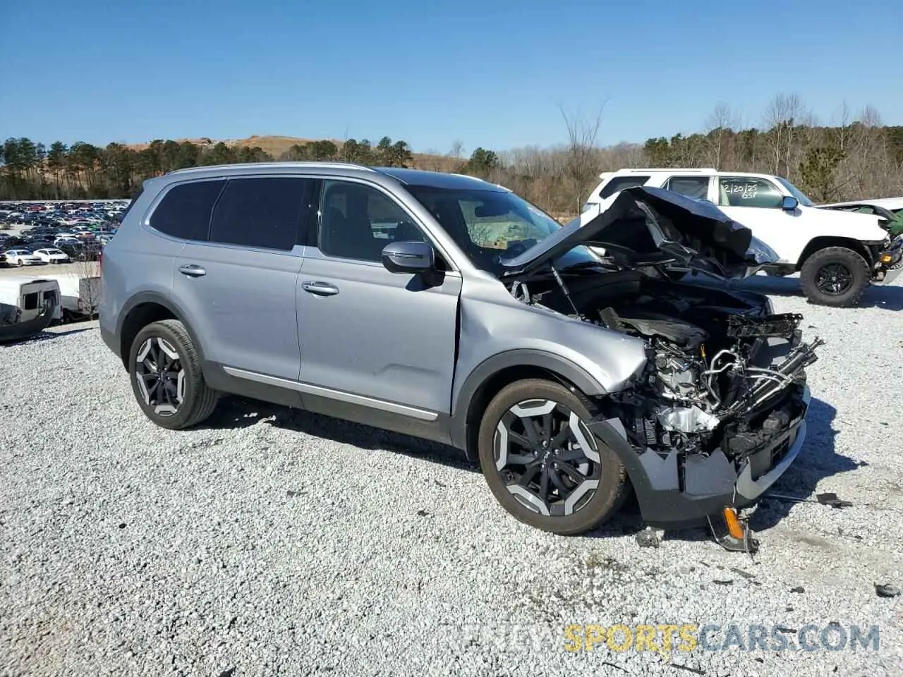 4 fotografías del automóvil dañado 5XYP64GC1RG471070 KIA TELLURIDE 2024