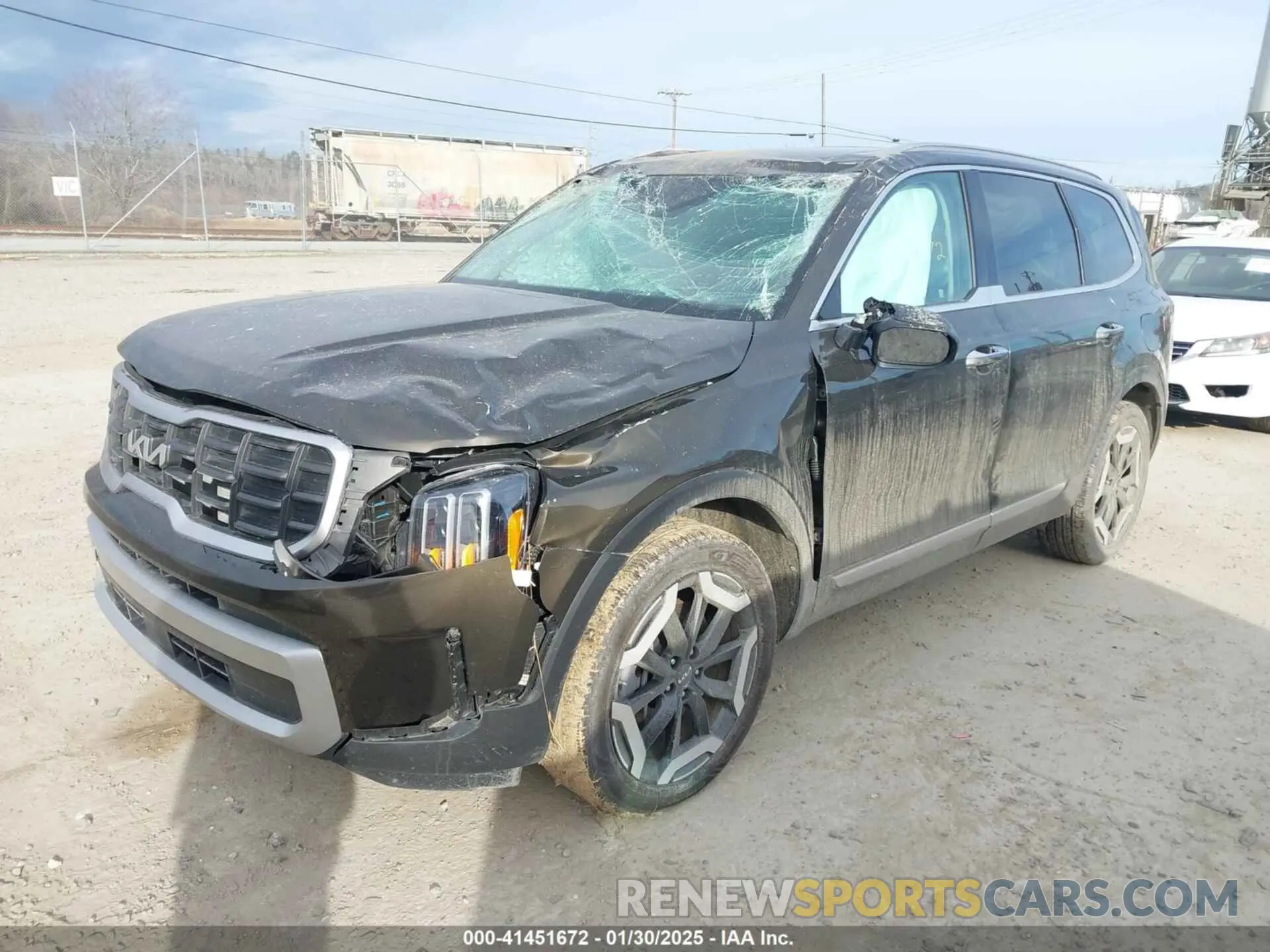 2 fotografías del automóvil dañado 5XYP6DGC0RG477331 KIA TELLURIDE 2024