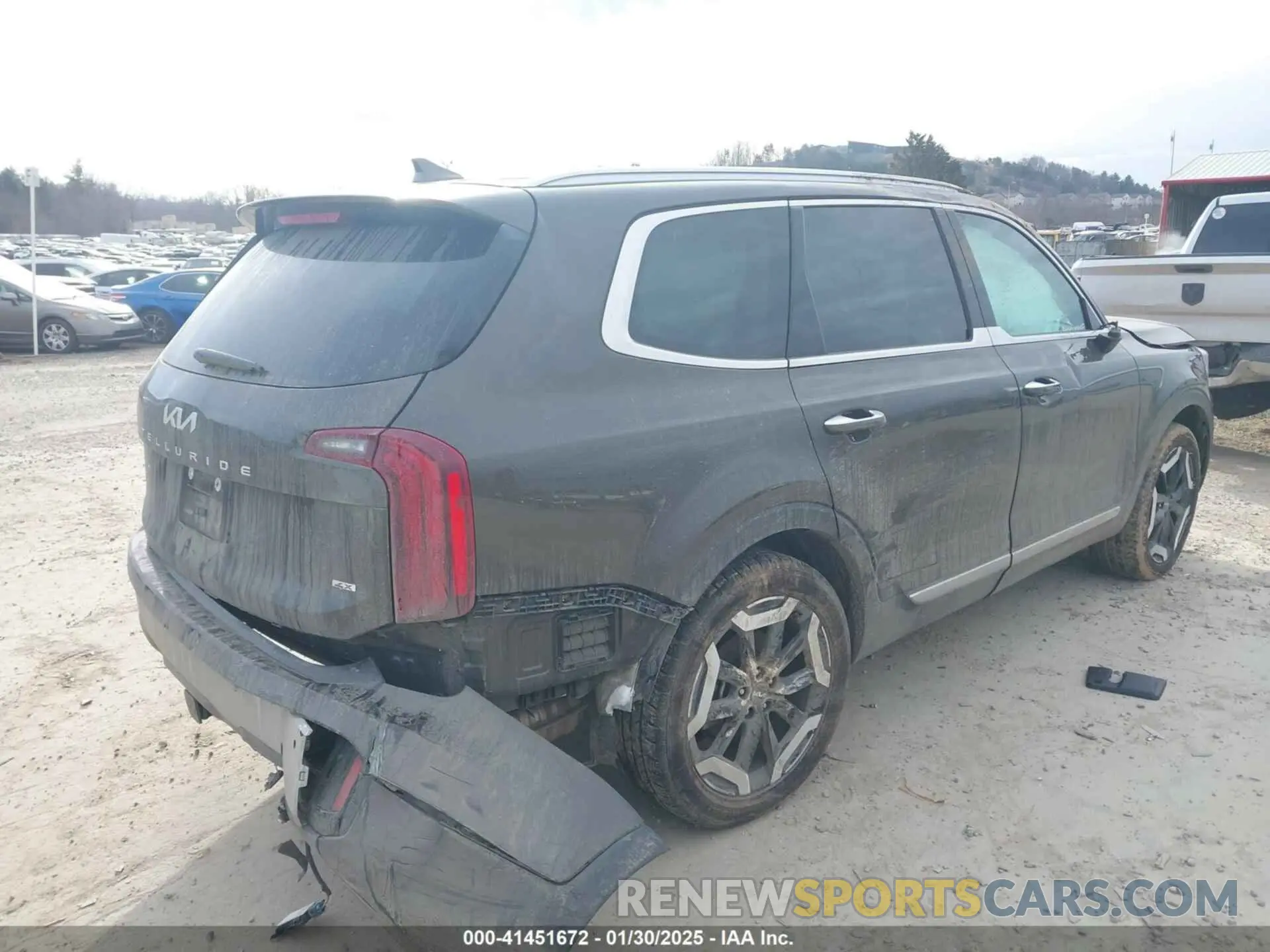 4 fotografías del automóvil dañado 5XYP6DGC0RG477331 KIA TELLURIDE 2024