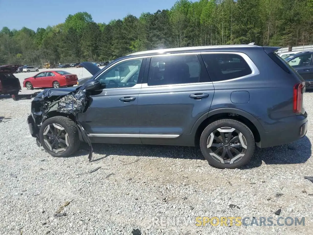 2 fotografías del automóvil dañado 5XYP6DGC5RG437424 KIA TELLURIDE 2024