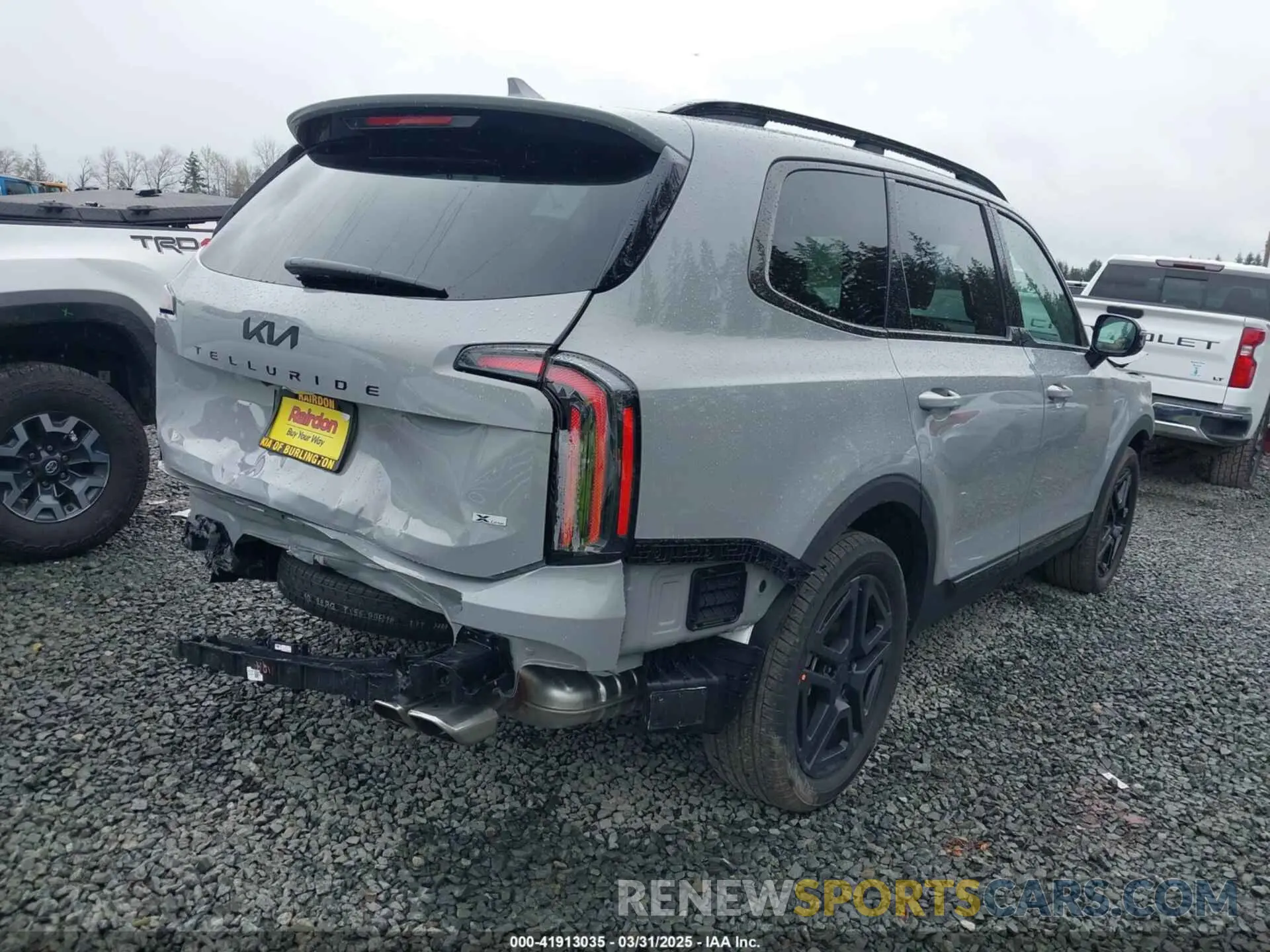 4 fotografías del automóvil dañado 5XYP5DGC9SG605686 KIA TELLURIDE 2025