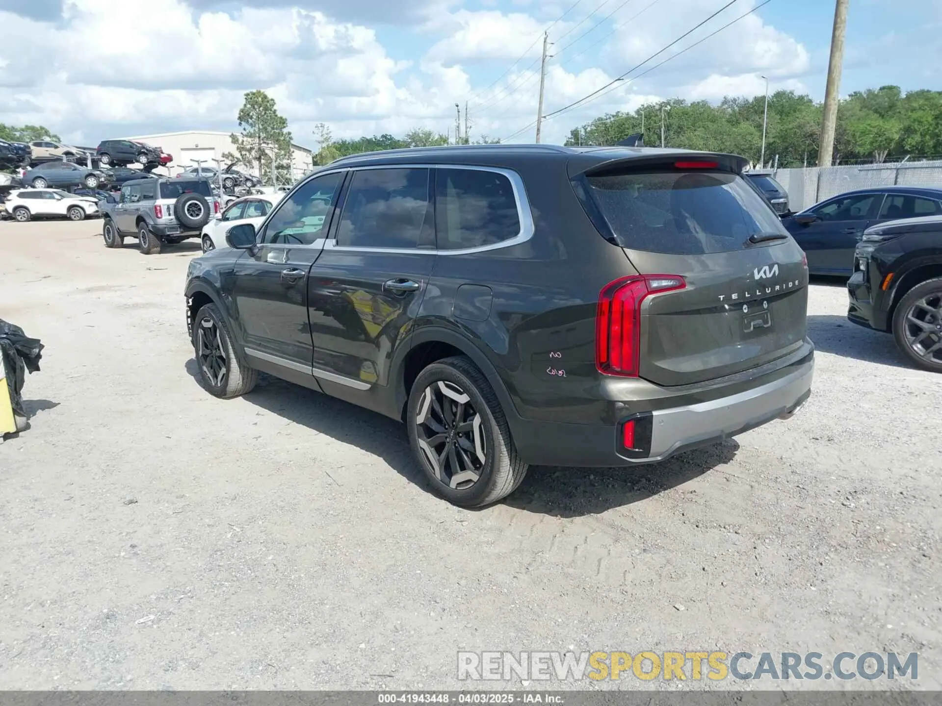 3 fotografías del automóvil dañado 5XYP64GCXSG593593 KIA TELLURIDE 2025