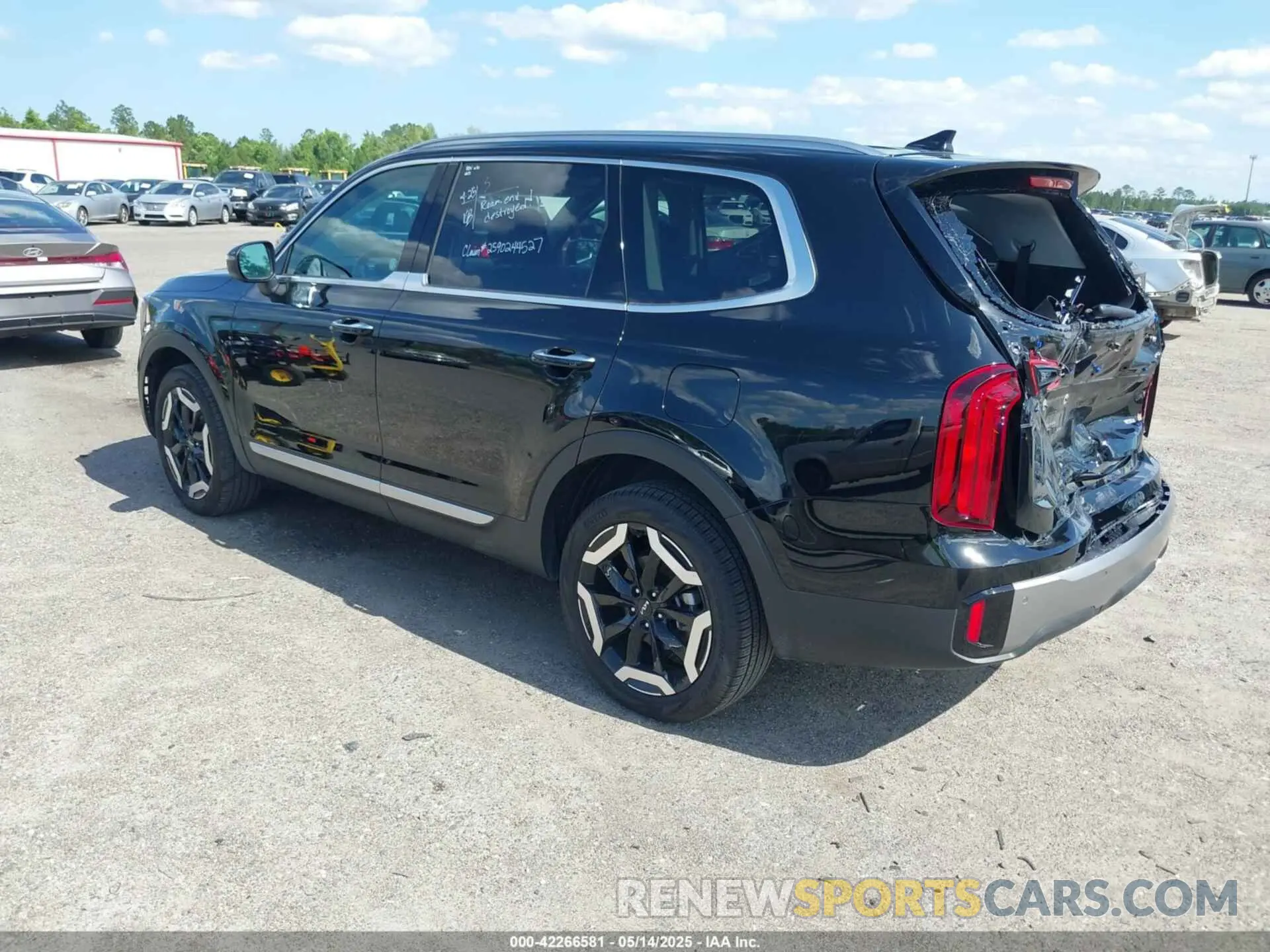 3 fotografías del automóvil dañado 5XYP6DGC0SG589844 KIA TELLURIDE 2025