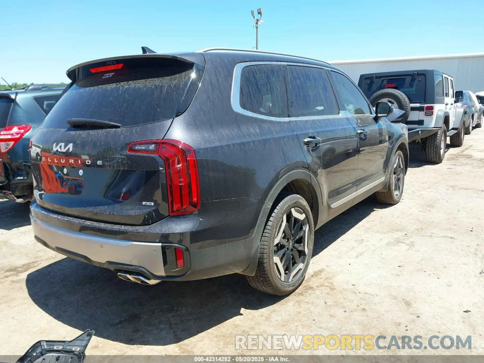4 fotografías del automóvil dañado 5XYP6DGC0SG614158 KIA TELLURIDE 2025