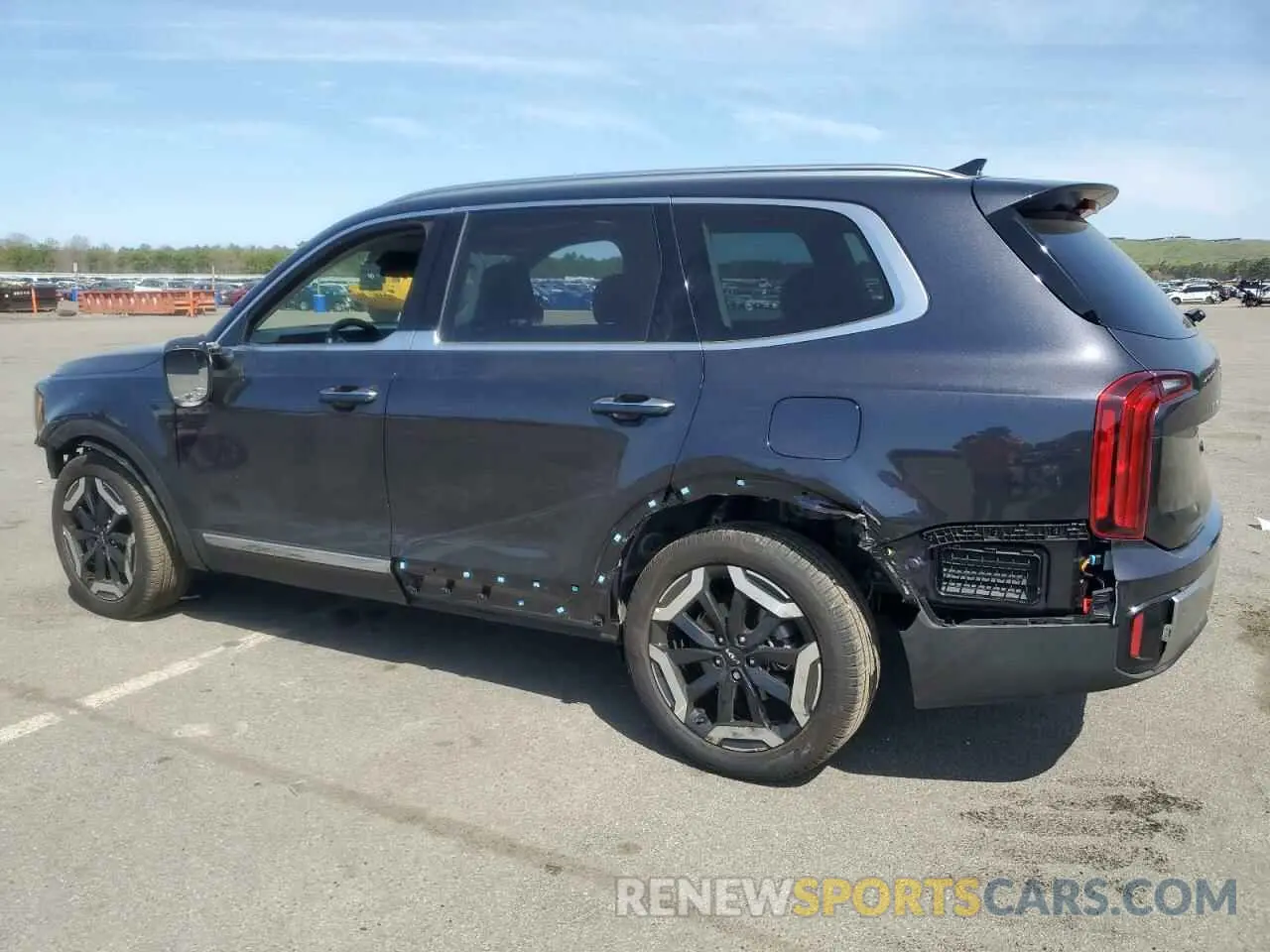 2 fotografías del automóvil dañado 5XYP6DGC3SG577316 KIA TELLURIDE 2025