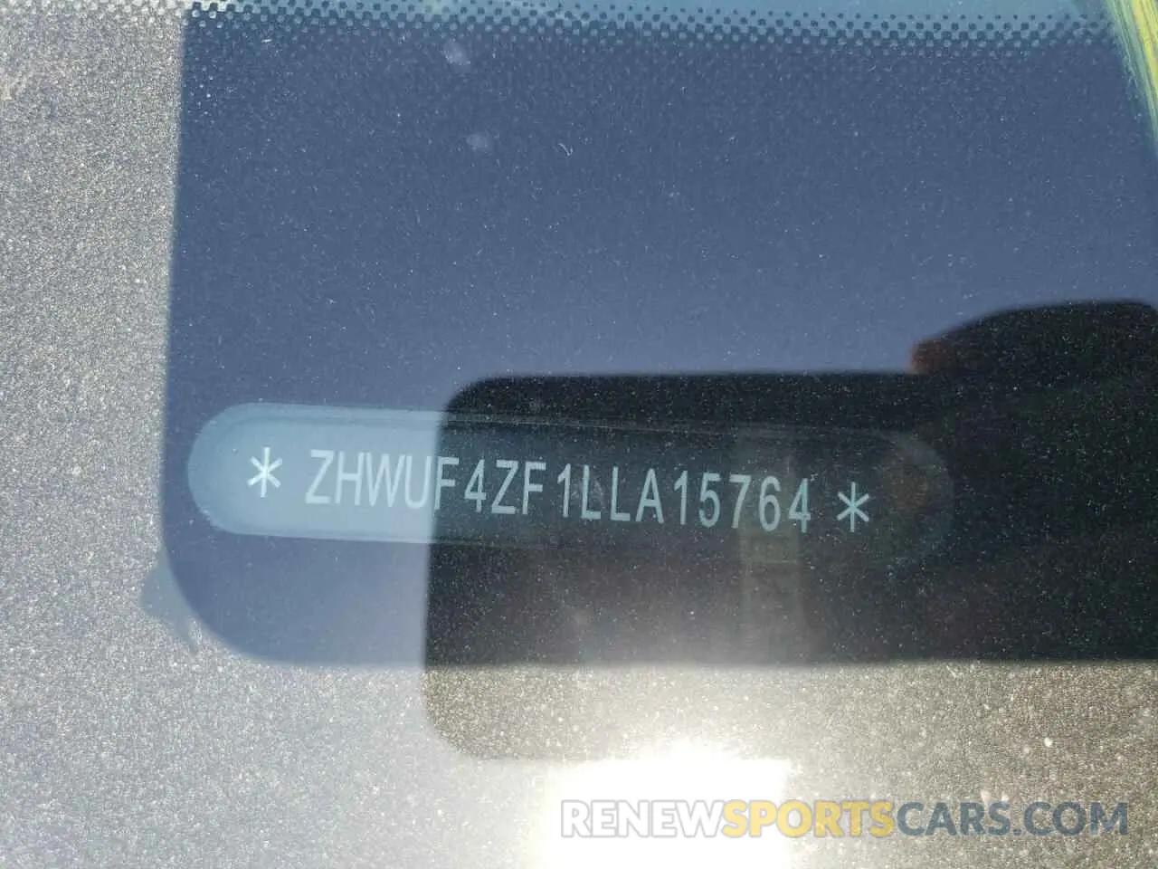 10 fotografías del automóvil dañado ZHWUF4ZF1LLA15764 LAMBORGHINI ALL MODELS 2020