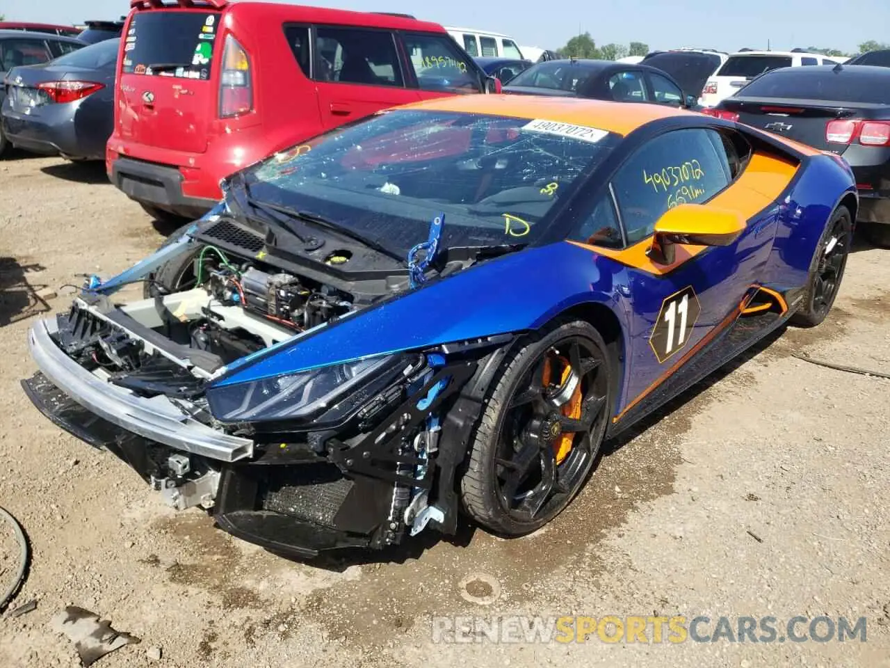 2 fotografías del automóvil dañado ZHWUF4ZF1LLA15764 LAMBORGHINI ALL MODELS 2020