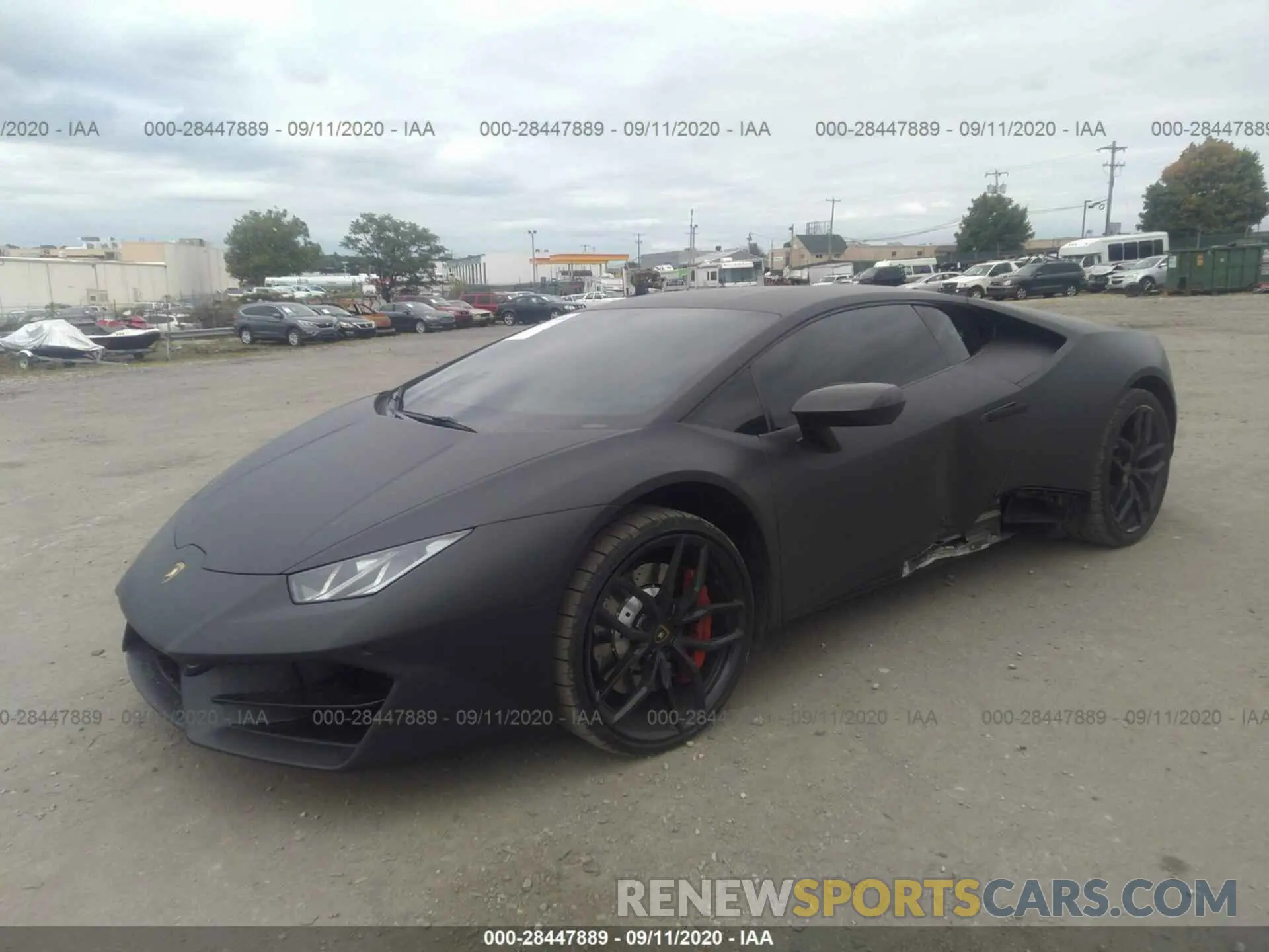 2 fotografías del automóvil dañado ZHWUC2ZF5KLA11938 LAMBORGHINI HURACAN 2019