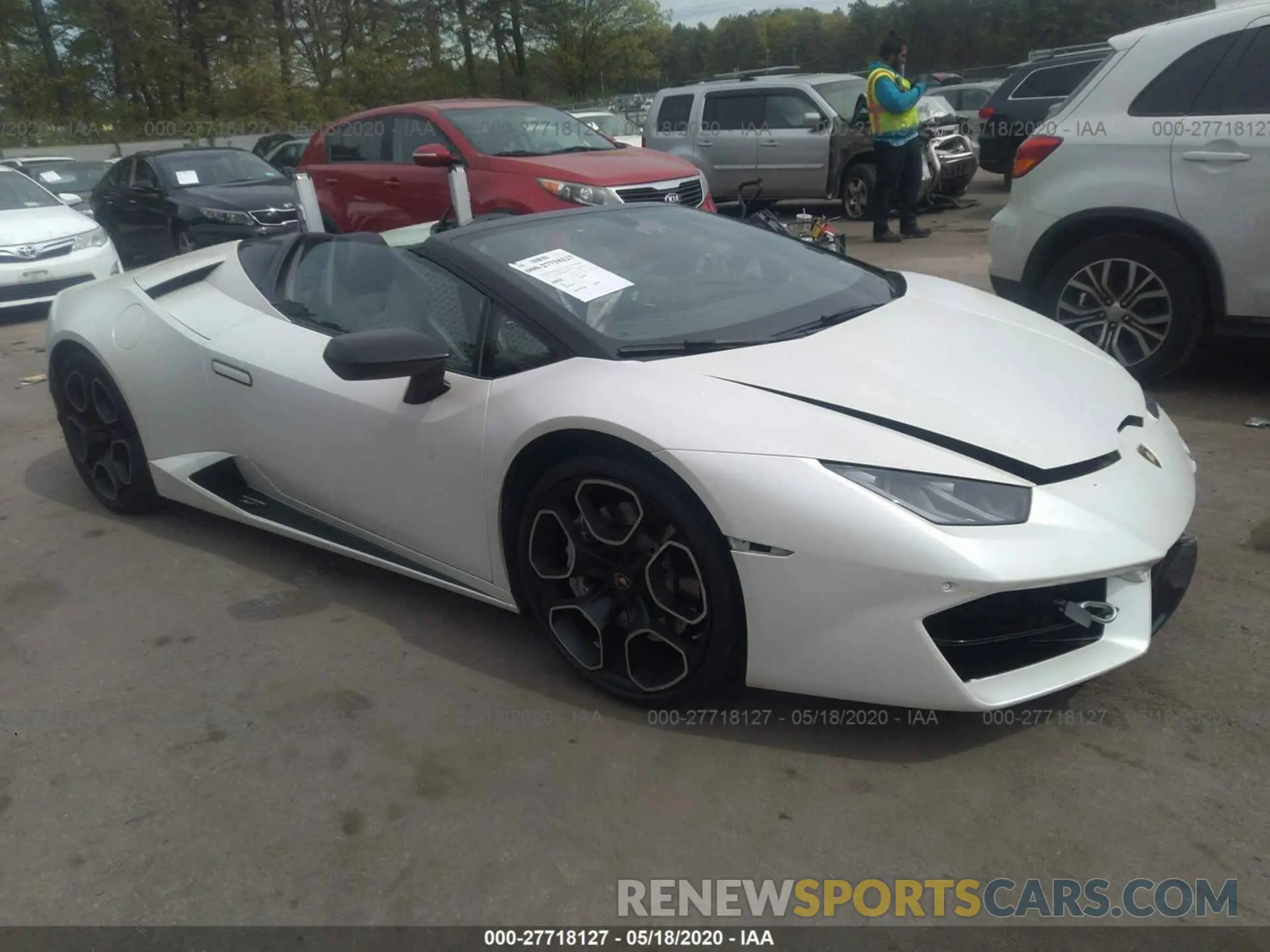 1 fotografías del automóvil dañado ZHWUR2ZF4KLA12531 LAMBORGHINI HURACAN 2019