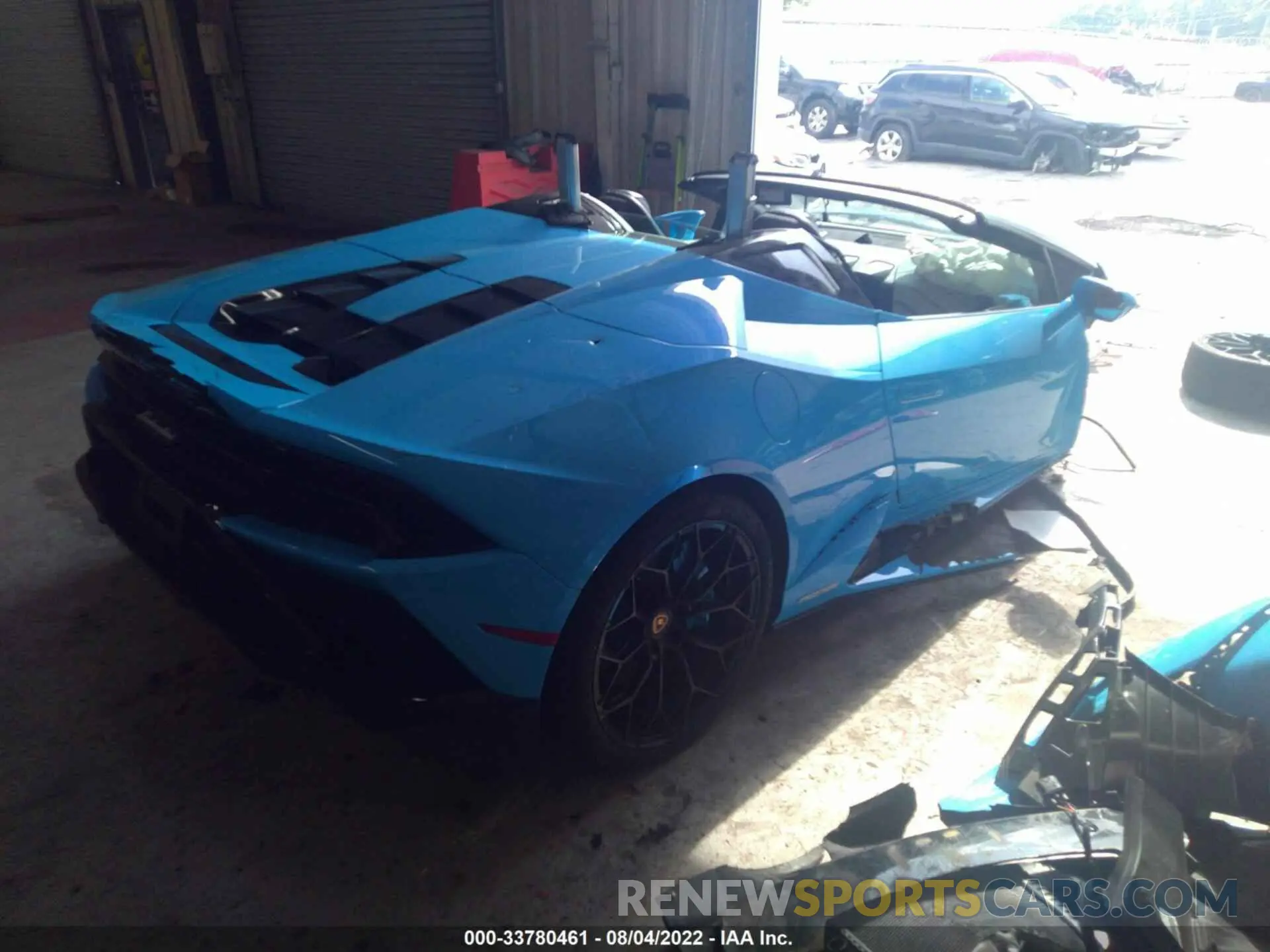 4 fotografías del automóvil dañado ZHWUT4ZF9LLA14659 LAMBORGHINI HURACAN EVO 2020