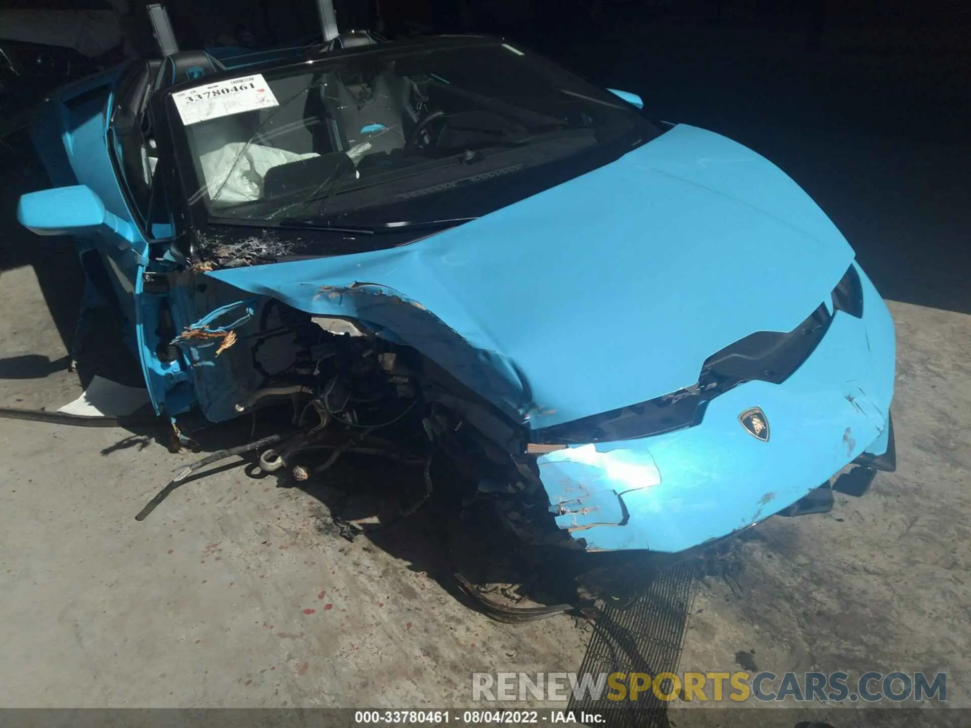 6 fotografías del automóvil dañado ZHWUT4ZF9LLA14659 LAMBORGHINI HURACAN EVO 2020