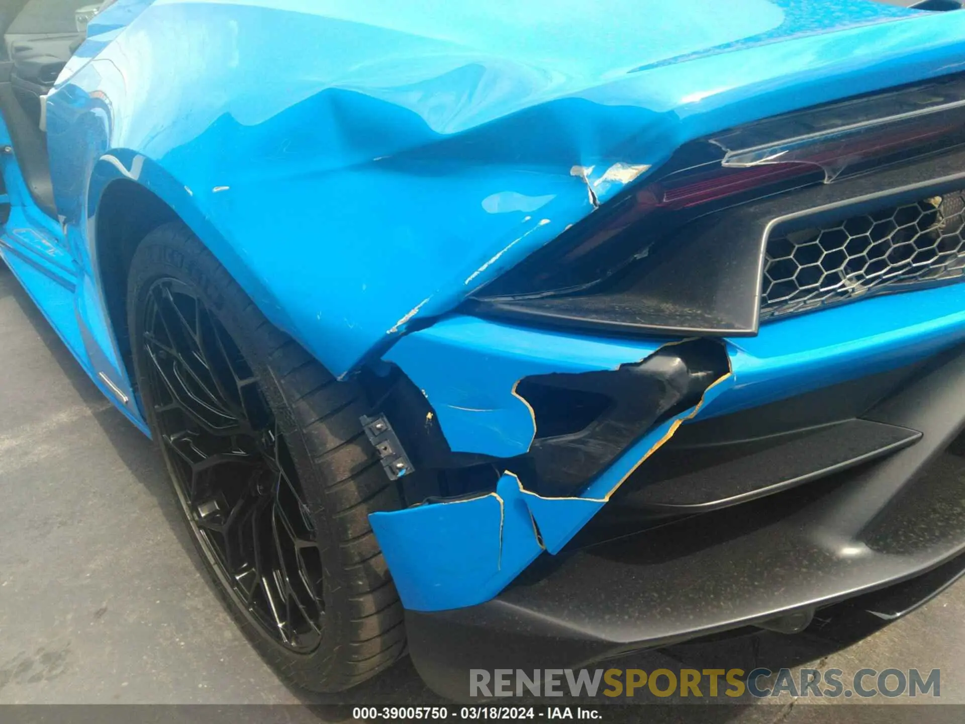 6 fotografías del automóvil dañado ZHWUT5ZF5MLA17050 LAMBORGHINI HURACAN EVO 2021