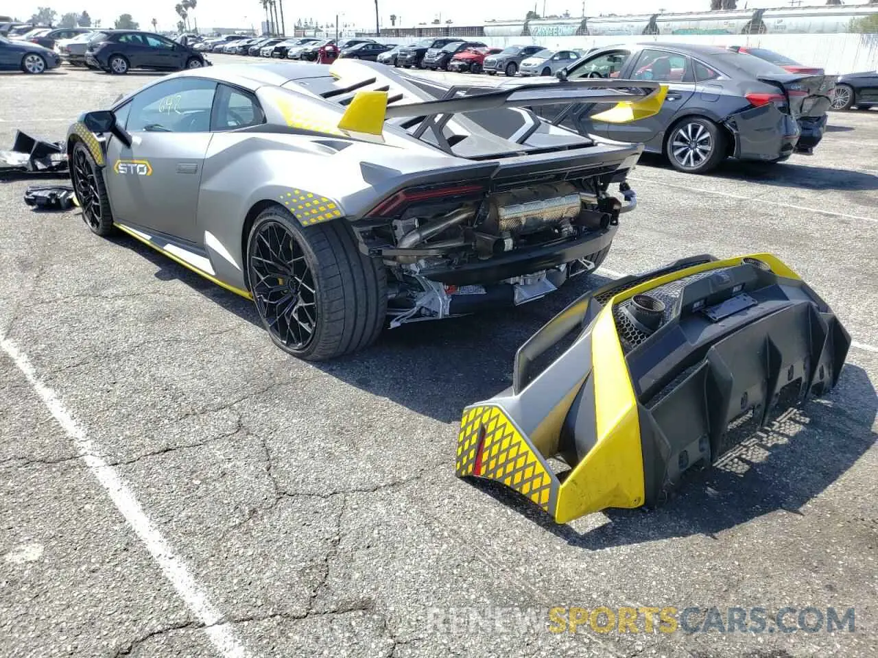3 fotografías del automóvil dañado ZHWUA6ZX9NLA18143 LAMBORGHINI HURACAN ST 2022