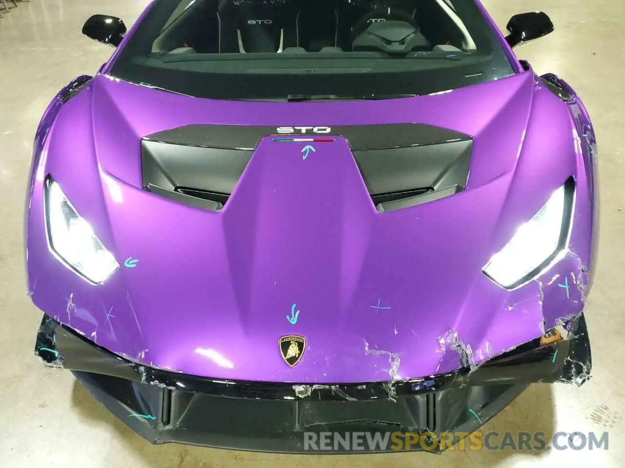 16 fotografías del automóvil dañado ZHWUA6ZX7PLA21724 LAMBORGHINI HURACAN ST 2023