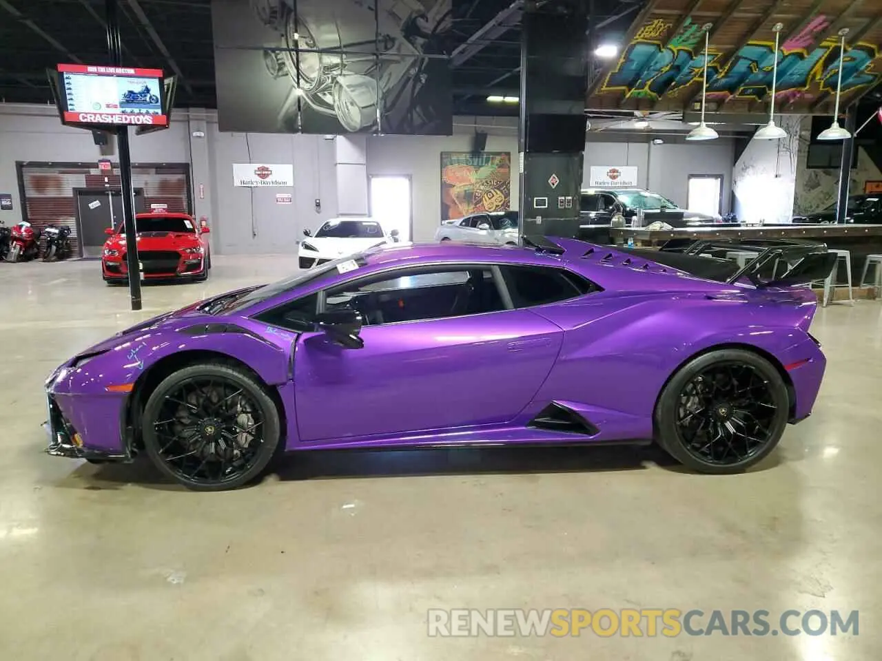 3 fotografías del automóvil dañado ZHWUA6ZX7PLA21724 LAMBORGHINI HURACAN ST 2023