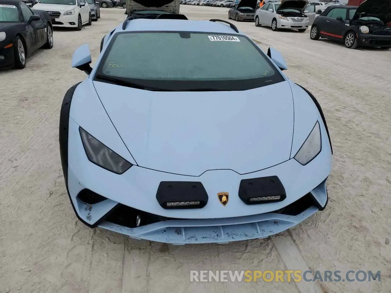 5 fotografías del automóvil dañado ZHWUG7ZF0RLA28142 LAMBORGHINI HURACAN ST 2024