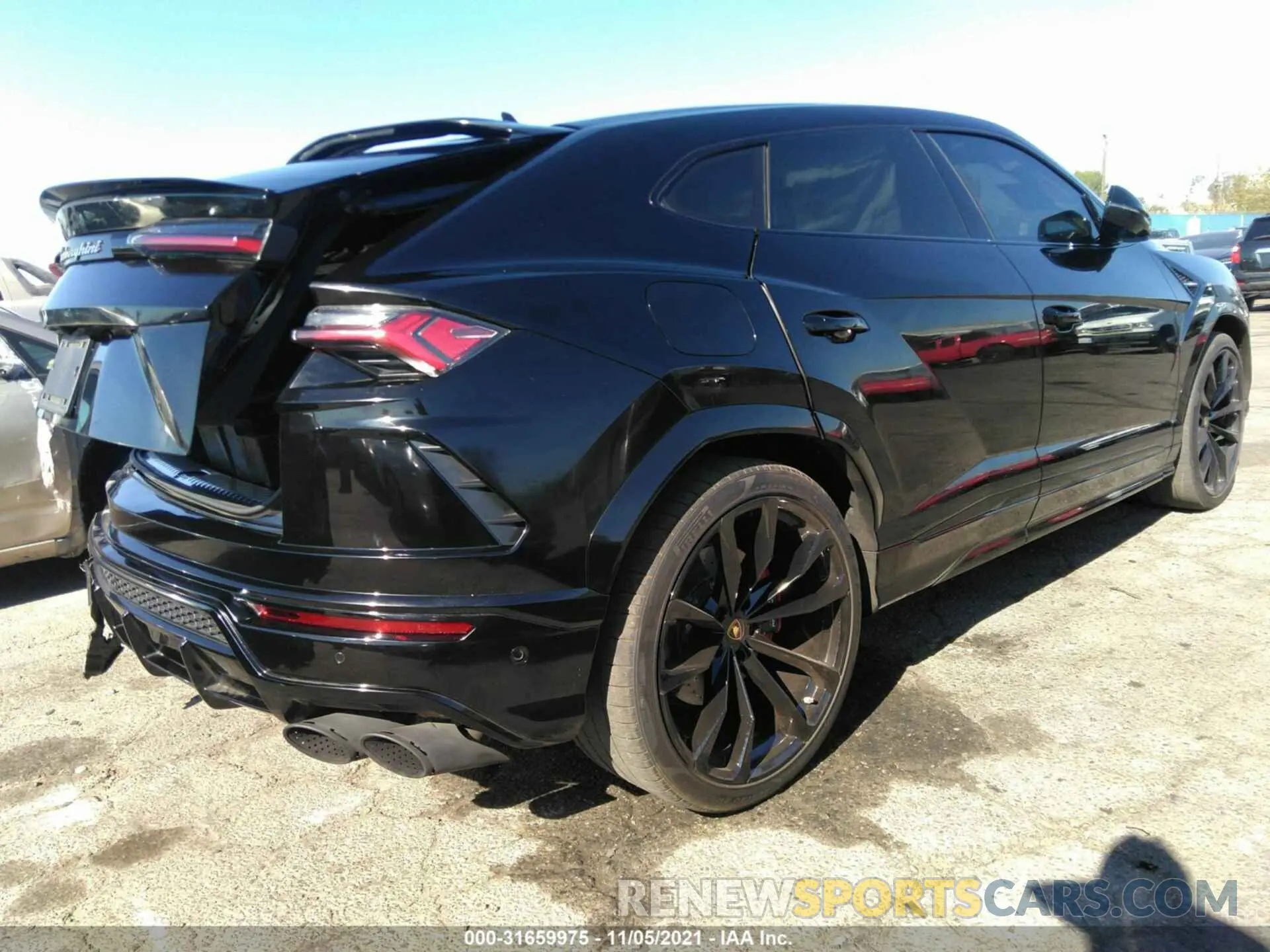 4 fotografías del automóvil dañado ZPBUA1ZL2KLA01842 LAMBORGHINI URUS 2019