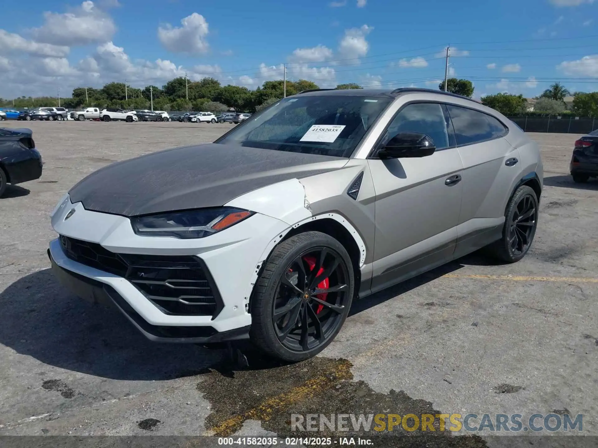 2 fotografías del automóvil dañado ZPBUA1ZL6KLA06025 LAMBORGHINI URUS 2019