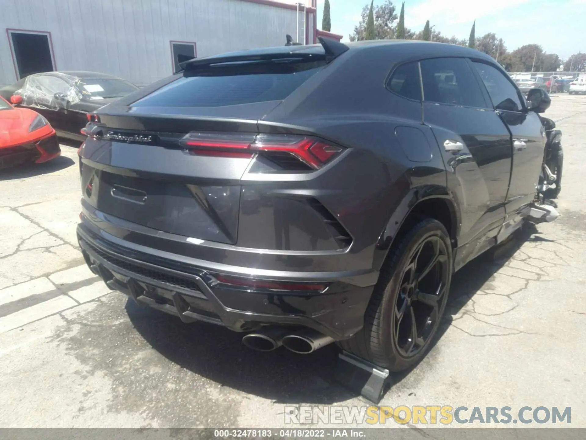 4 fotografías del automóvil dañado ZPBUA1ZL9KLA01112 LAMBORGHINI URUS 2019