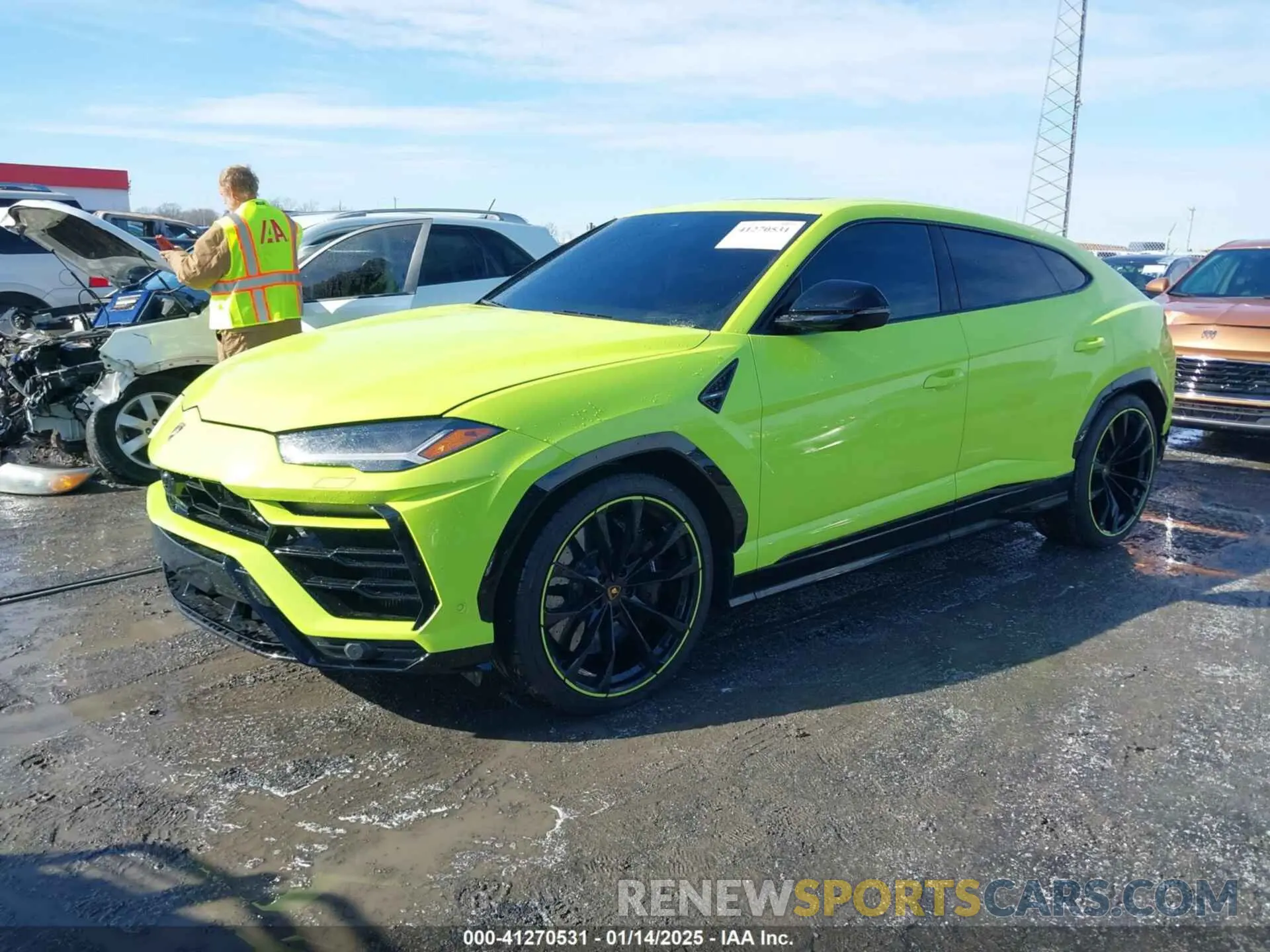 2 fotografías del automóvil dañado ZPBUA1ZLXNLA21017 LAMBORGHINI URUS 2022