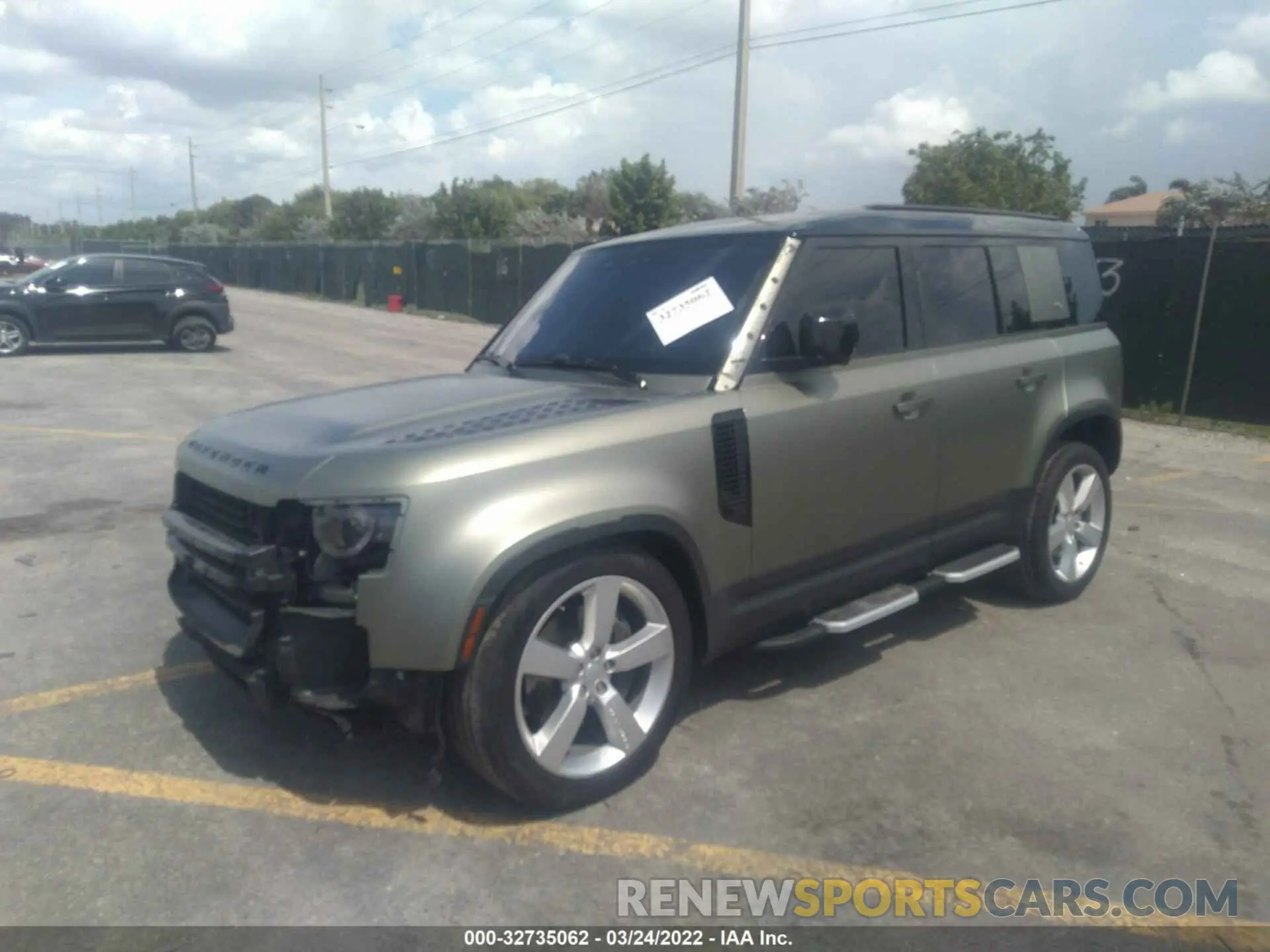 2 fotografías del automóvil dañado SALE1EEU3L2016870 LAND ROVER DEFENDER 2020
