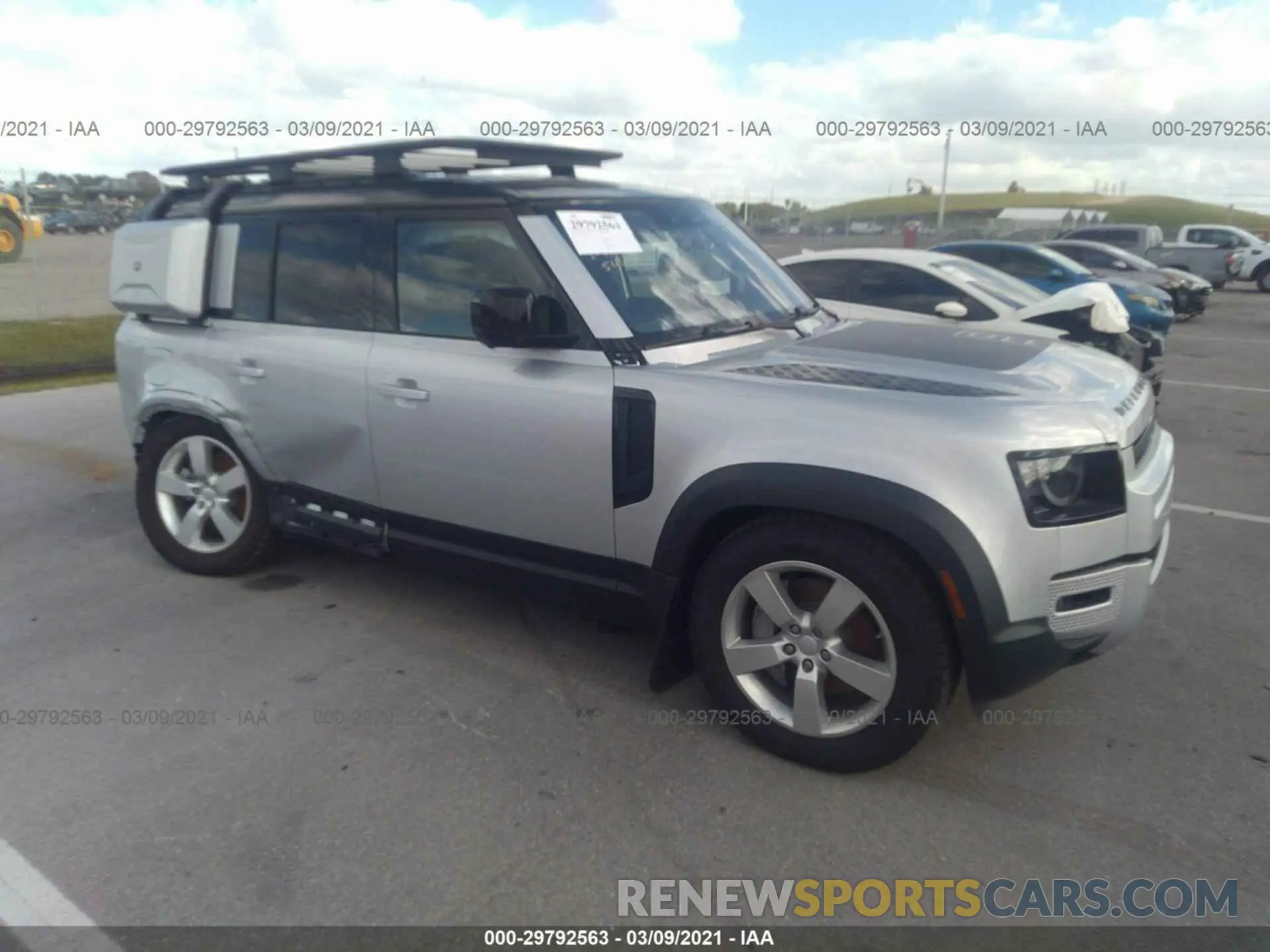 1 fotografías del automóvil dañado SALE1EEU7L2005466 LAND ROVER DEFENDER 2020