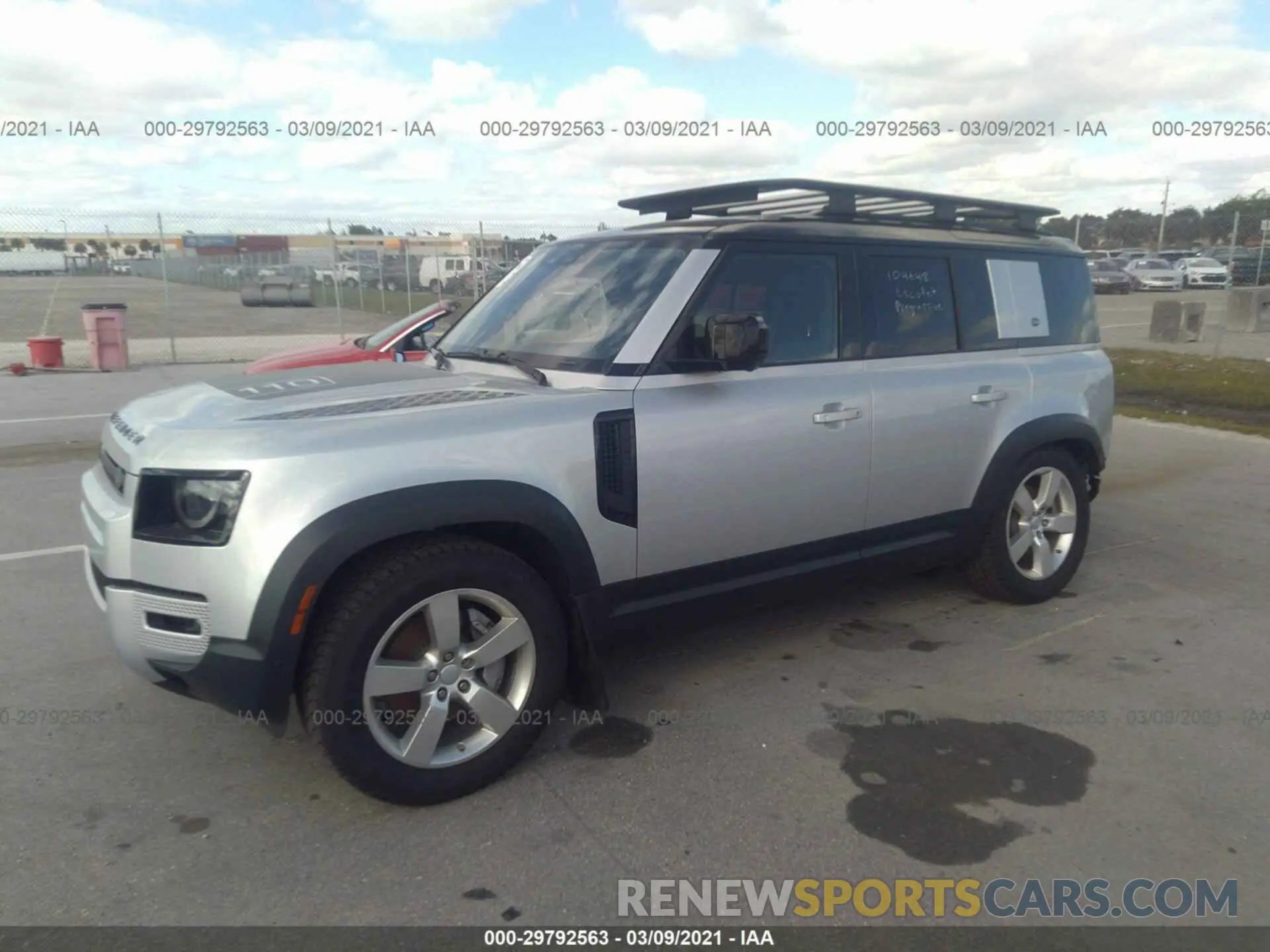 2 fotografías del automóvil dañado SALE1EEU7L2005466 LAND ROVER DEFENDER 2020