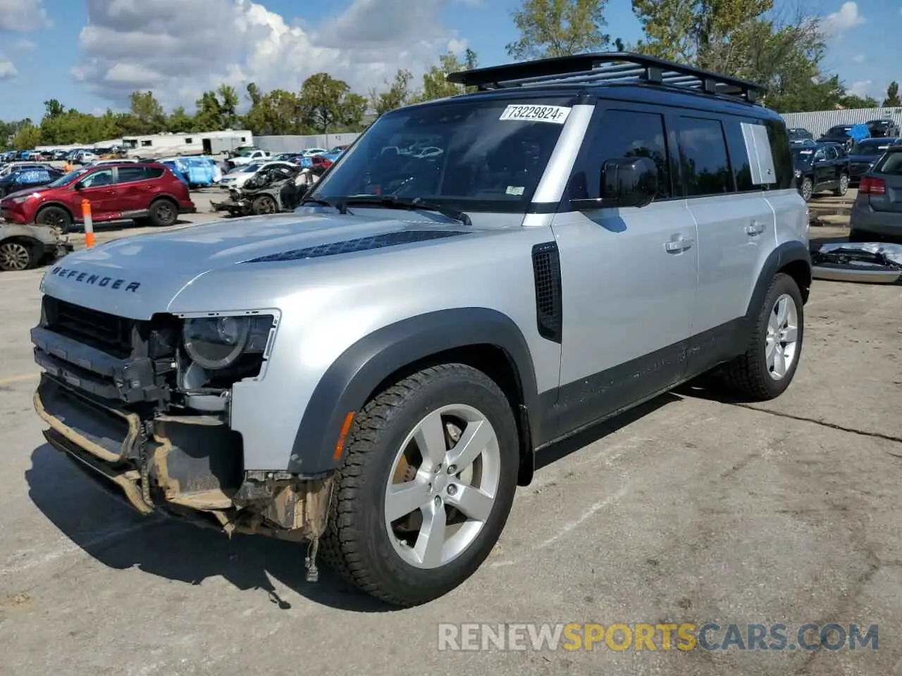 1 fotografías del automóvil dañado SALE1EEUXL2021788 LAND ROVER DEFENDER 2020