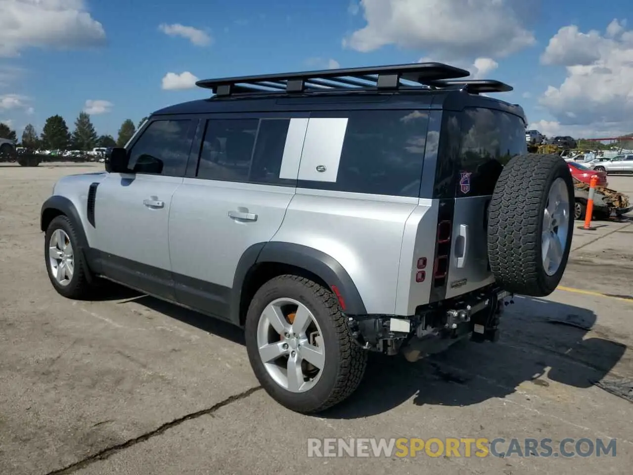2 fotografías del automóvil dañado SALE1EEUXL2021788 LAND ROVER DEFENDER 2020
