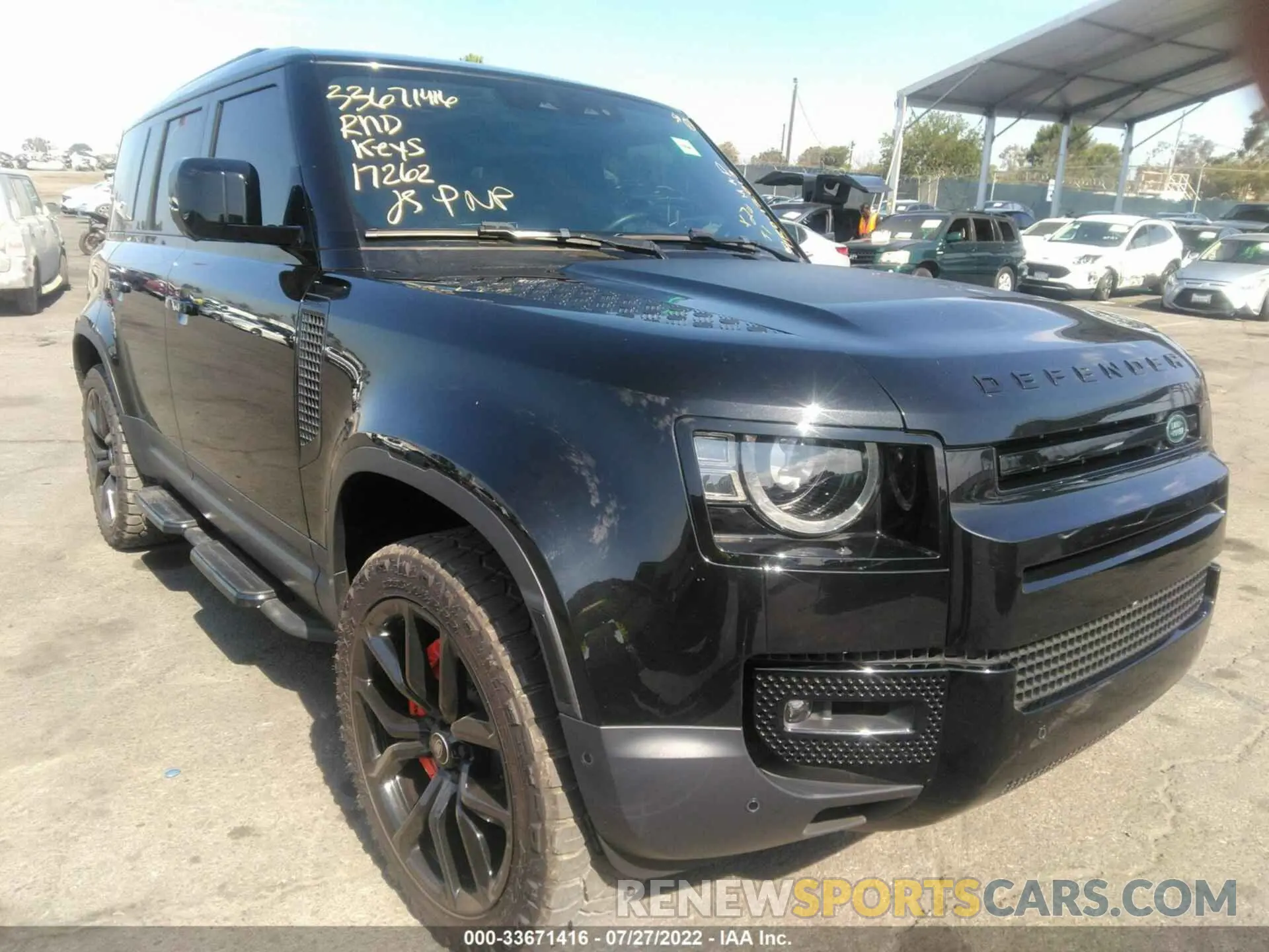 1 fotografías del automóvil dañado SALE97EU8L2022040 LAND ROVER DEFENDER 2020