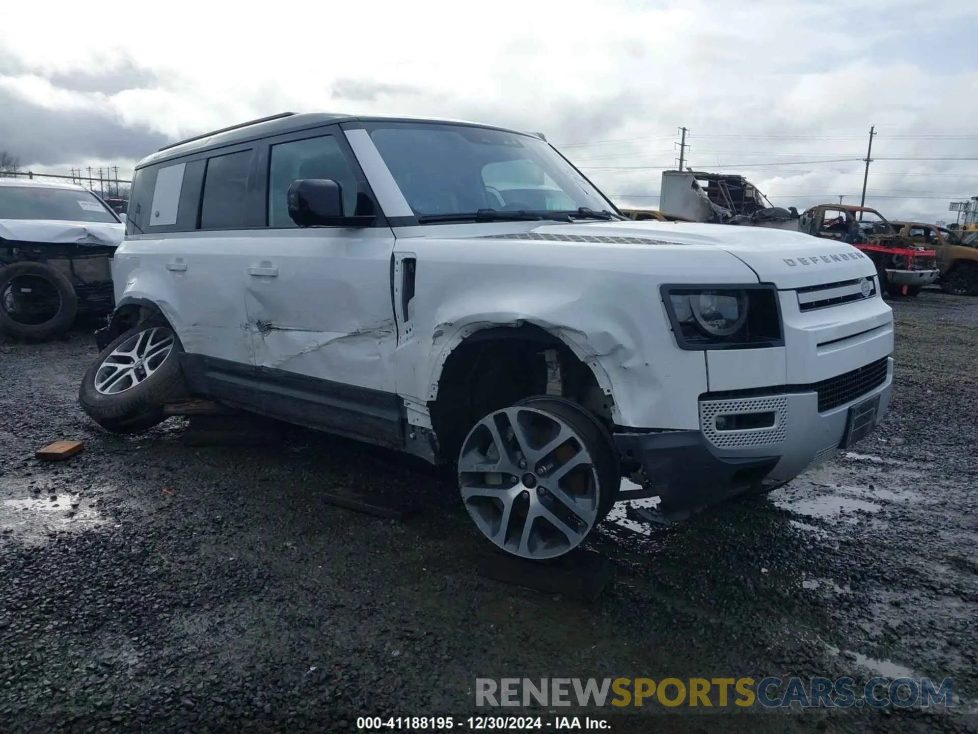 1 fotografías del automóvil dañado SALE9EEUXL2025865 LAND ROVER DEFENDER 2020