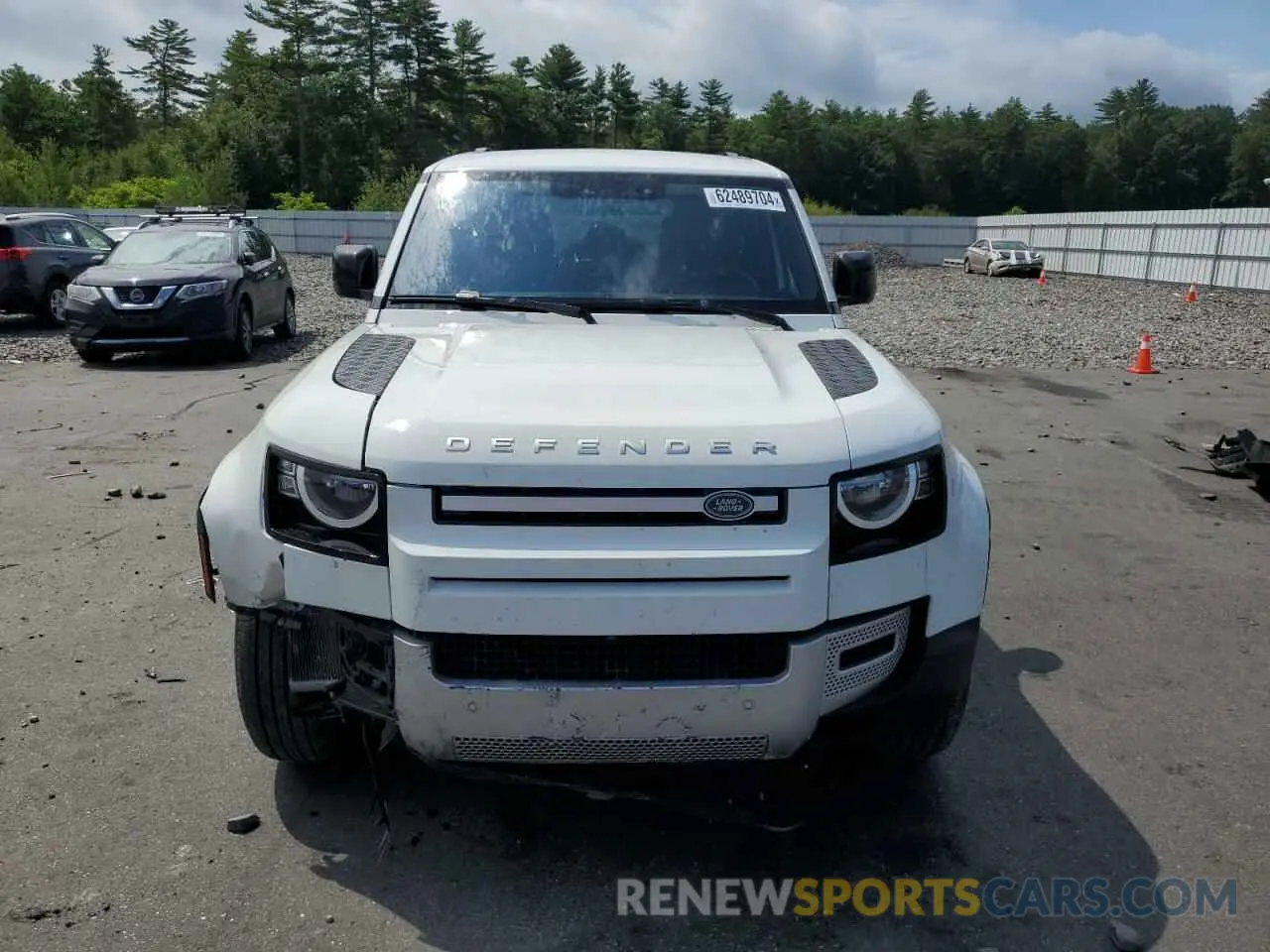 5 fotografías del automóvil dañado SALEK7EX0L2015484 LAND ROVER DEFENDER 2020