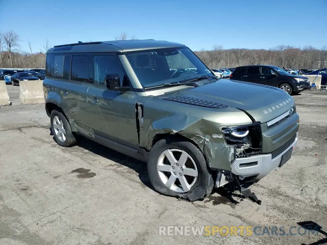 4 fotografías del automóvil dañado SALEK7EX1L2029555 LAND ROVER DEFENDER 2020