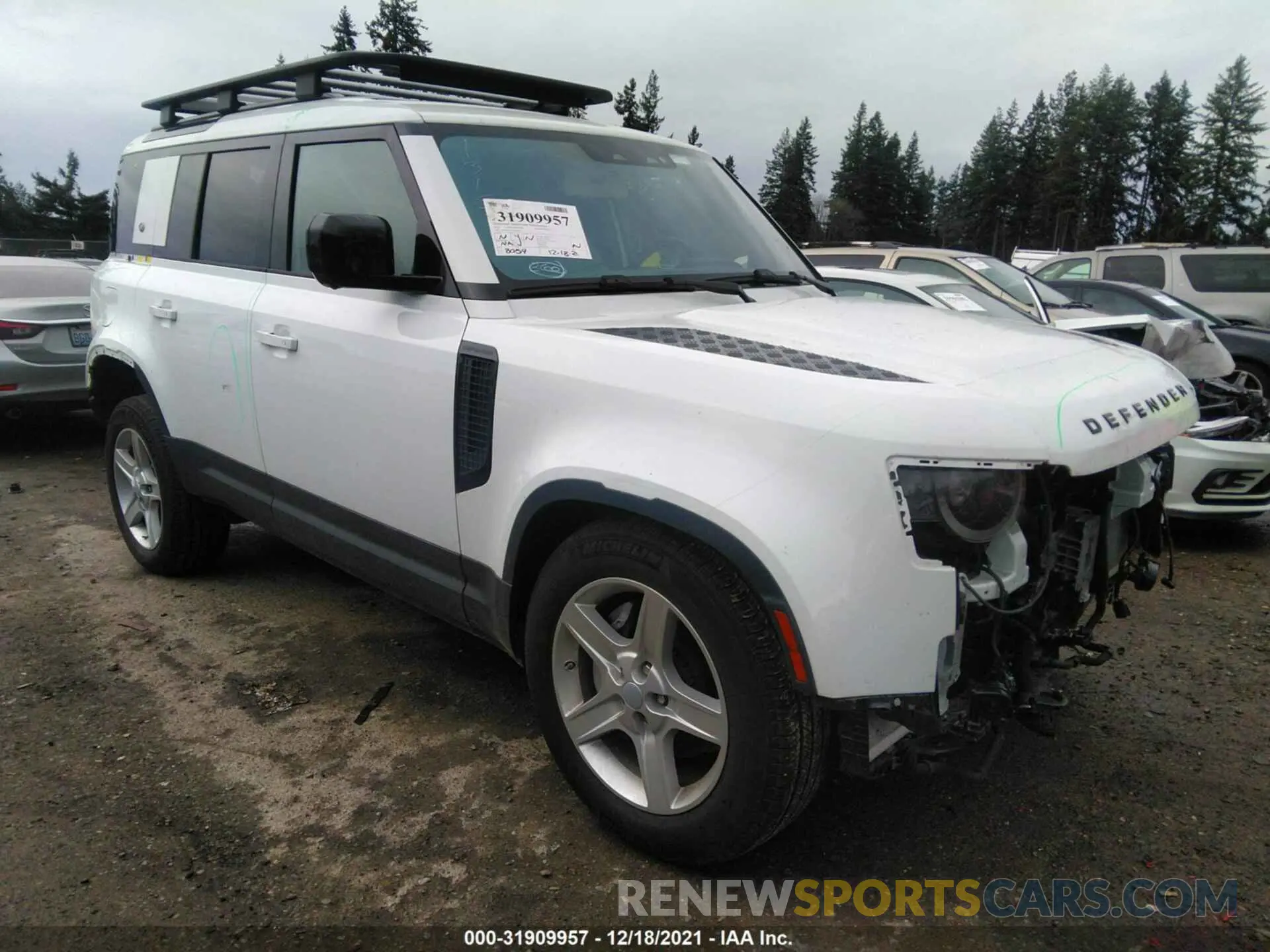 1 fotografías del automóvil dañado SALEP7EU4L2026849 LAND ROVER DEFENDER 2020