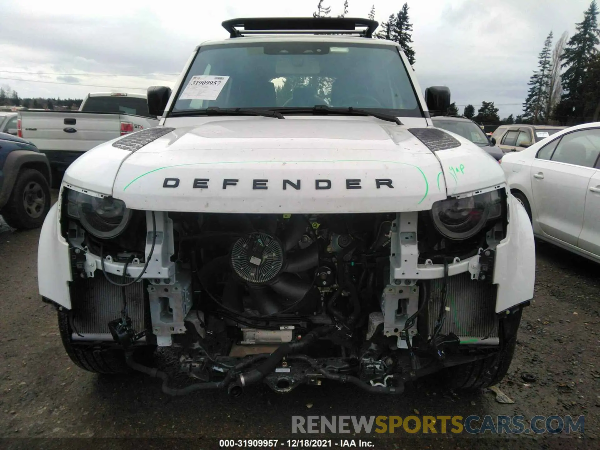 6 fotografías del automóvil dañado SALEP7EU4L2026849 LAND ROVER DEFENDER 2020